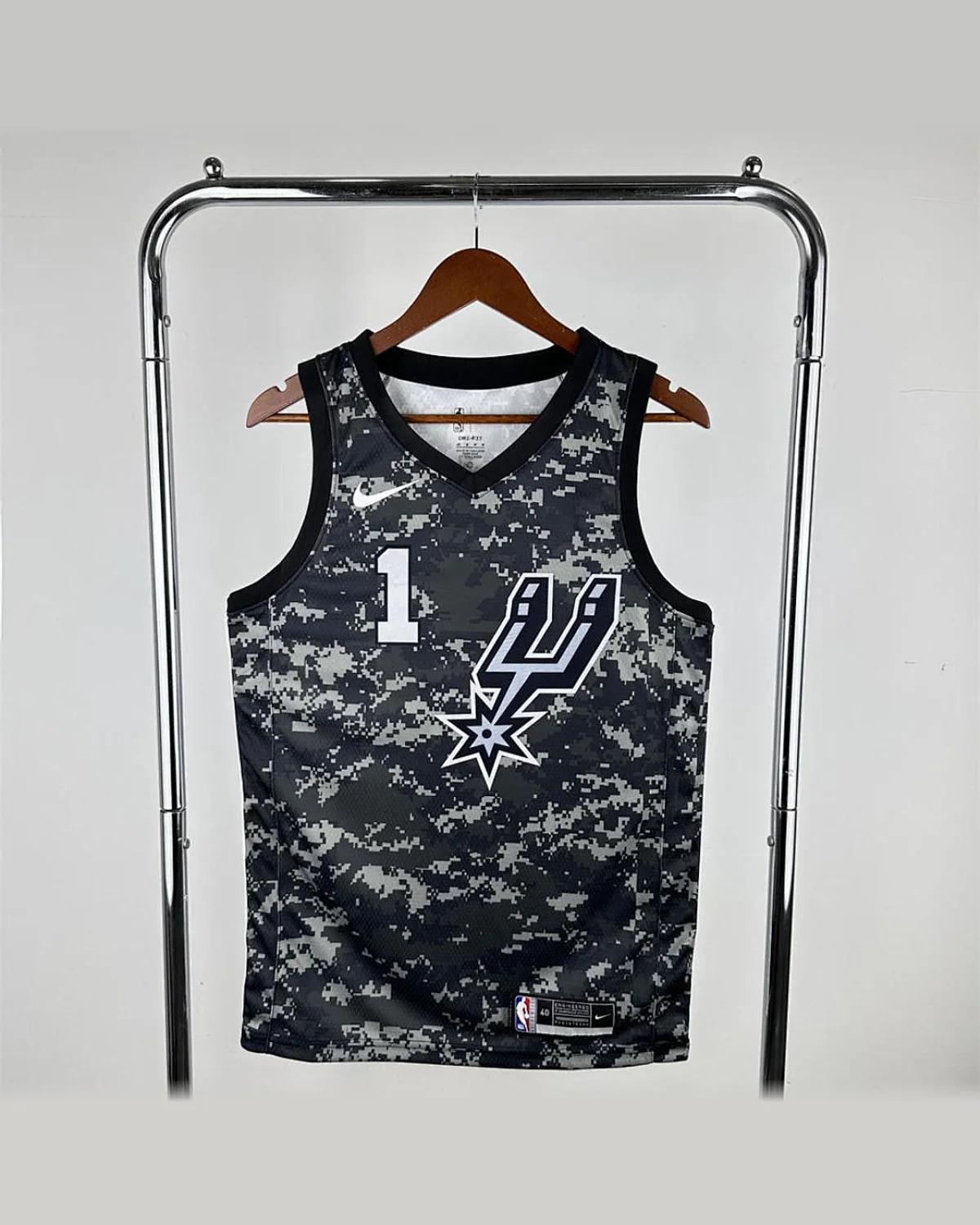 Tottenham Hotspur Tottenham Hotspur San Antonio Spurs V-Neck Camouflage Jersey WENBANYAMA#1 football jersey