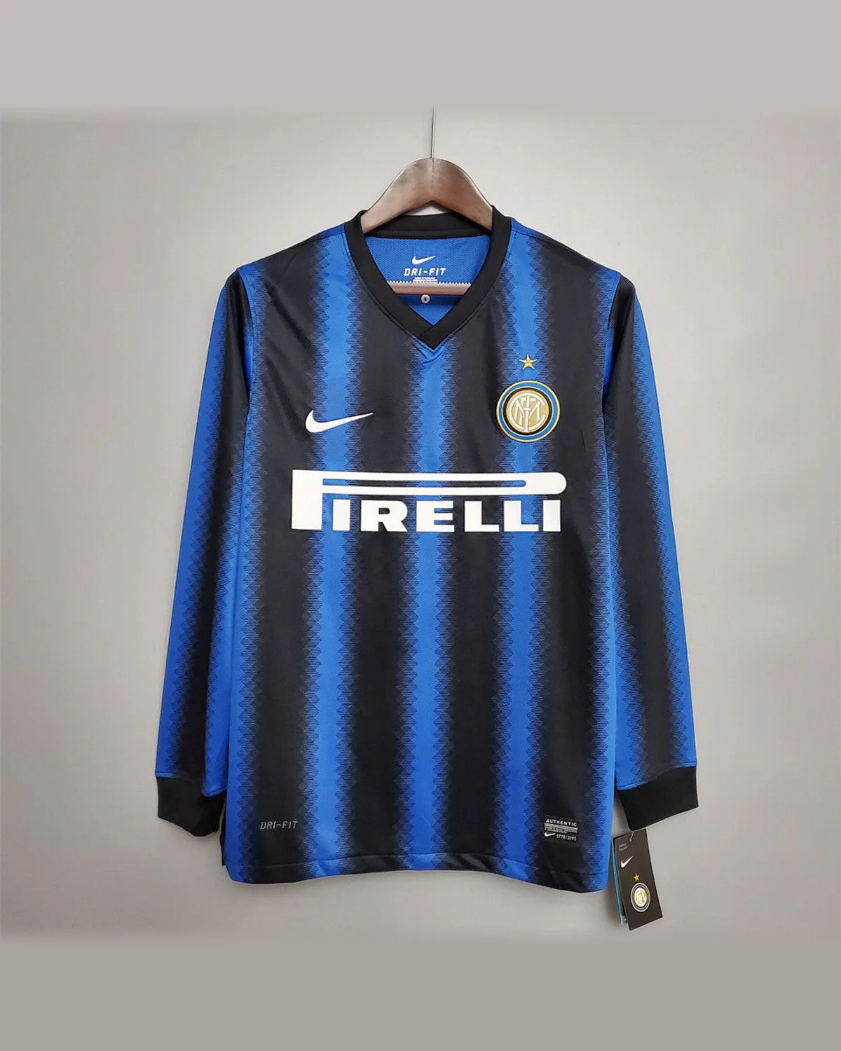 Inter Milan Retro 10/11 Long-sleeved Inter Milan Home football jersey