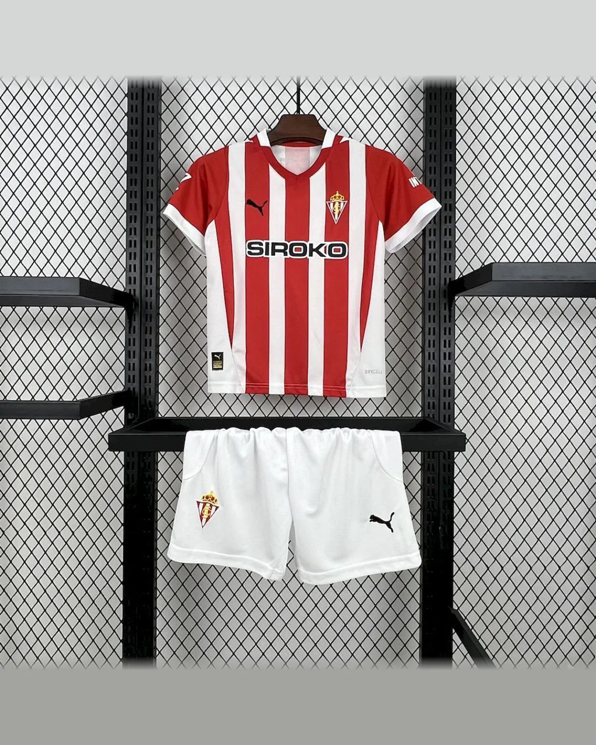 Sporting CP 2024/25 Kids Kit Sporting De Gijon Home football jersey