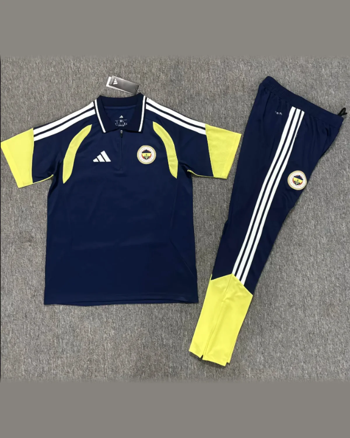 Fenerbahçe Fenerbahçe light blue polo shirt and trousers set football jersey