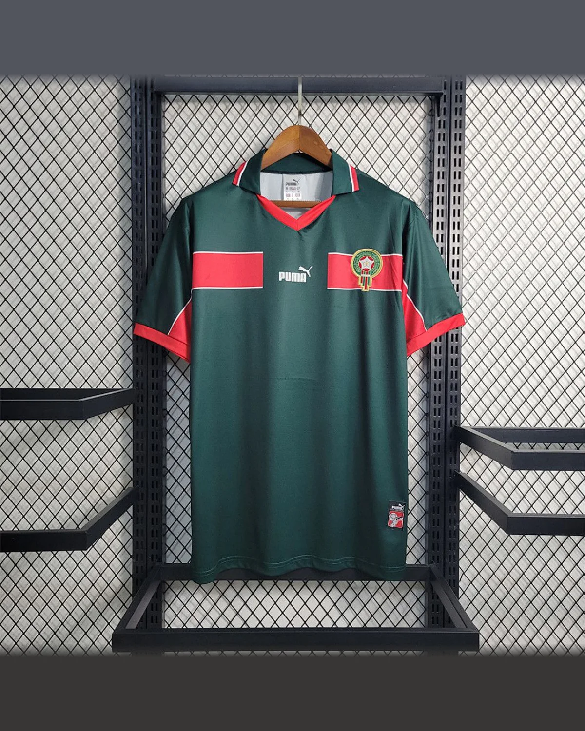 Morocco Retro 98 Morocco Home football jersey