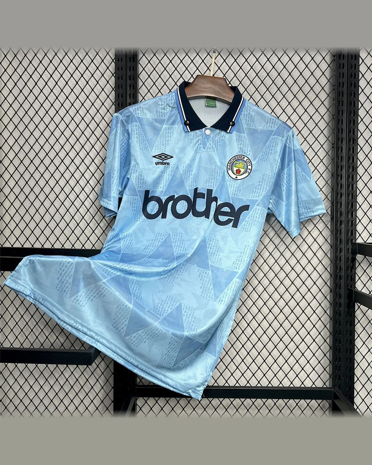 Manchester City Retro 89/91 Manchester City Home Jersey football jersey