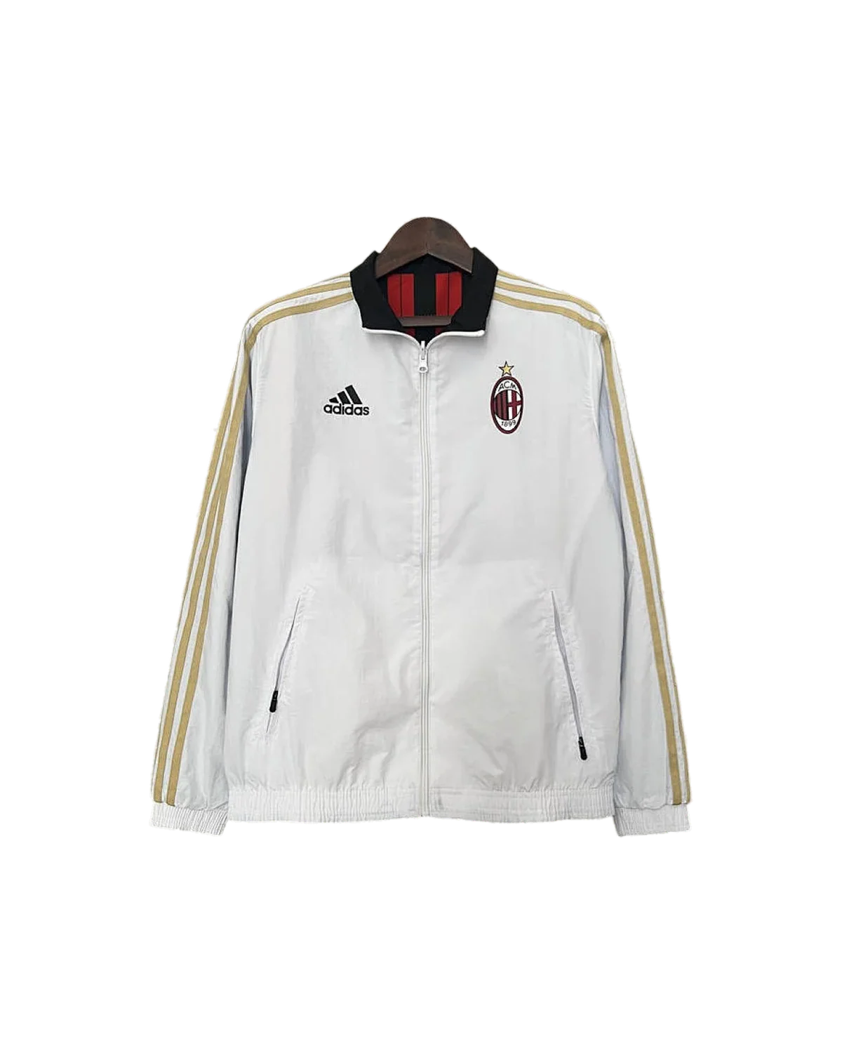 AC Milan 2024/25 AC Milan Trench Coat Reversible – White football jersey