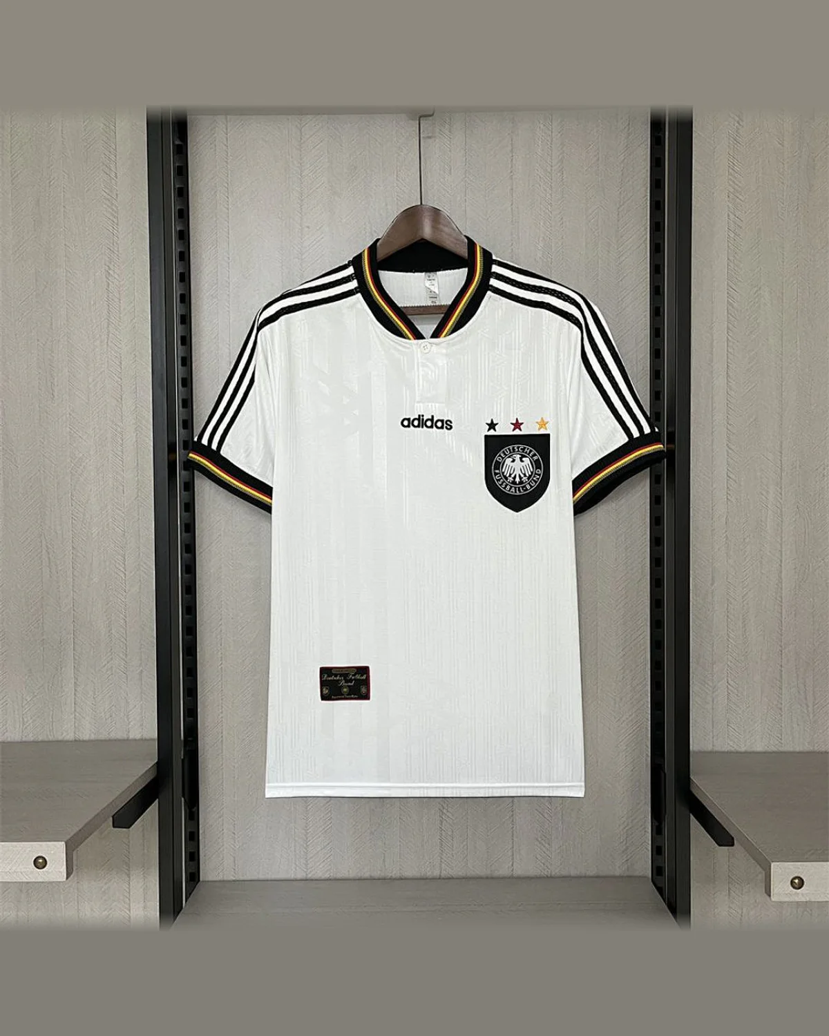 Germany Retro Germany 1996 Home football jersey