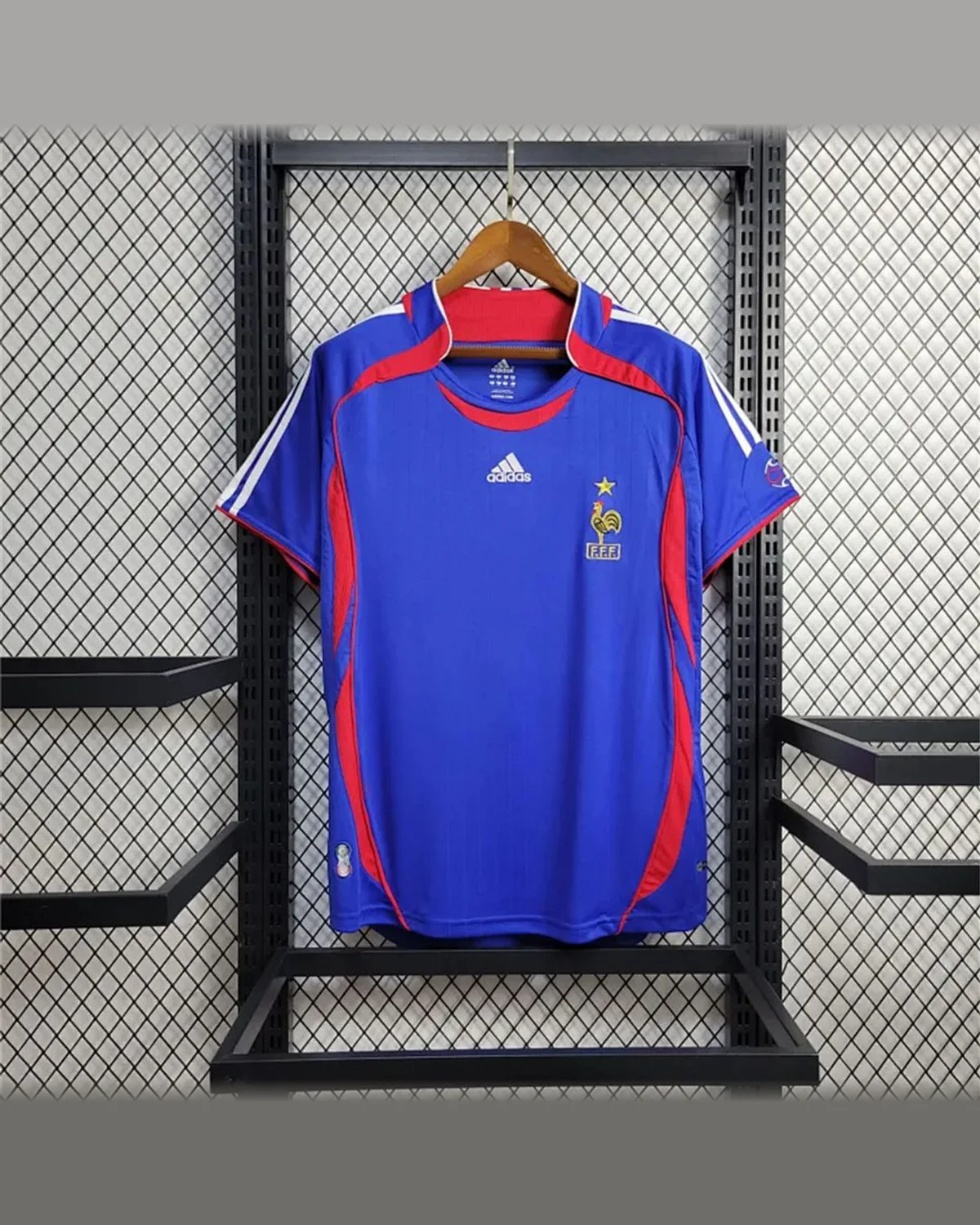 France Retro 2006 France Home court football jersey