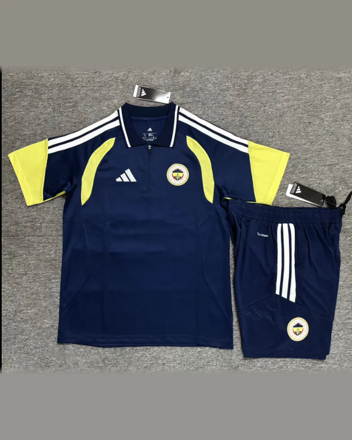 Fenerbahçe Fenerbahçe light blue polo shirt sets football jersey