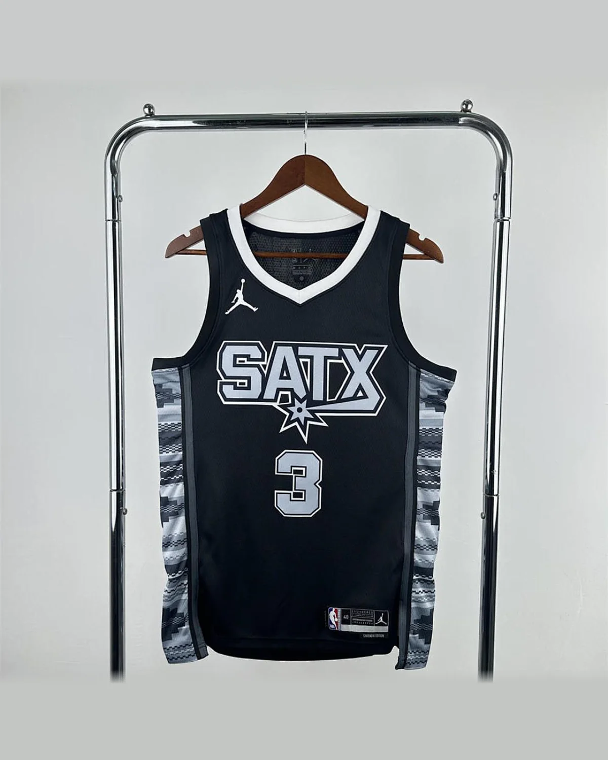Tottenham Hotspur Tottenham Hotspur San Antonio Spurs V-Neck Black Jersey PAUL#3 - Player Version football jersey