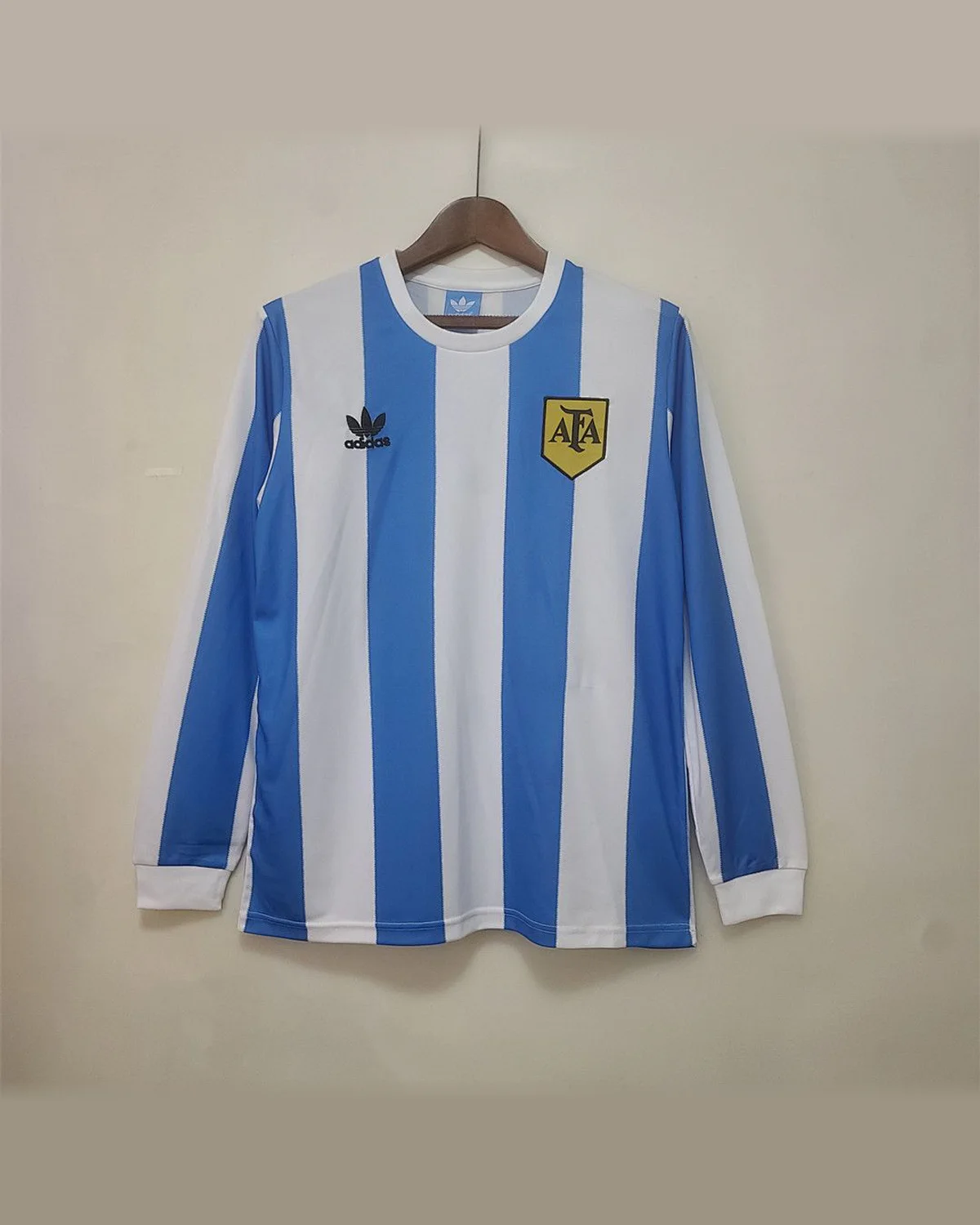 Argentina Retro 1978 Long Sleeve Argentina Home football jersey