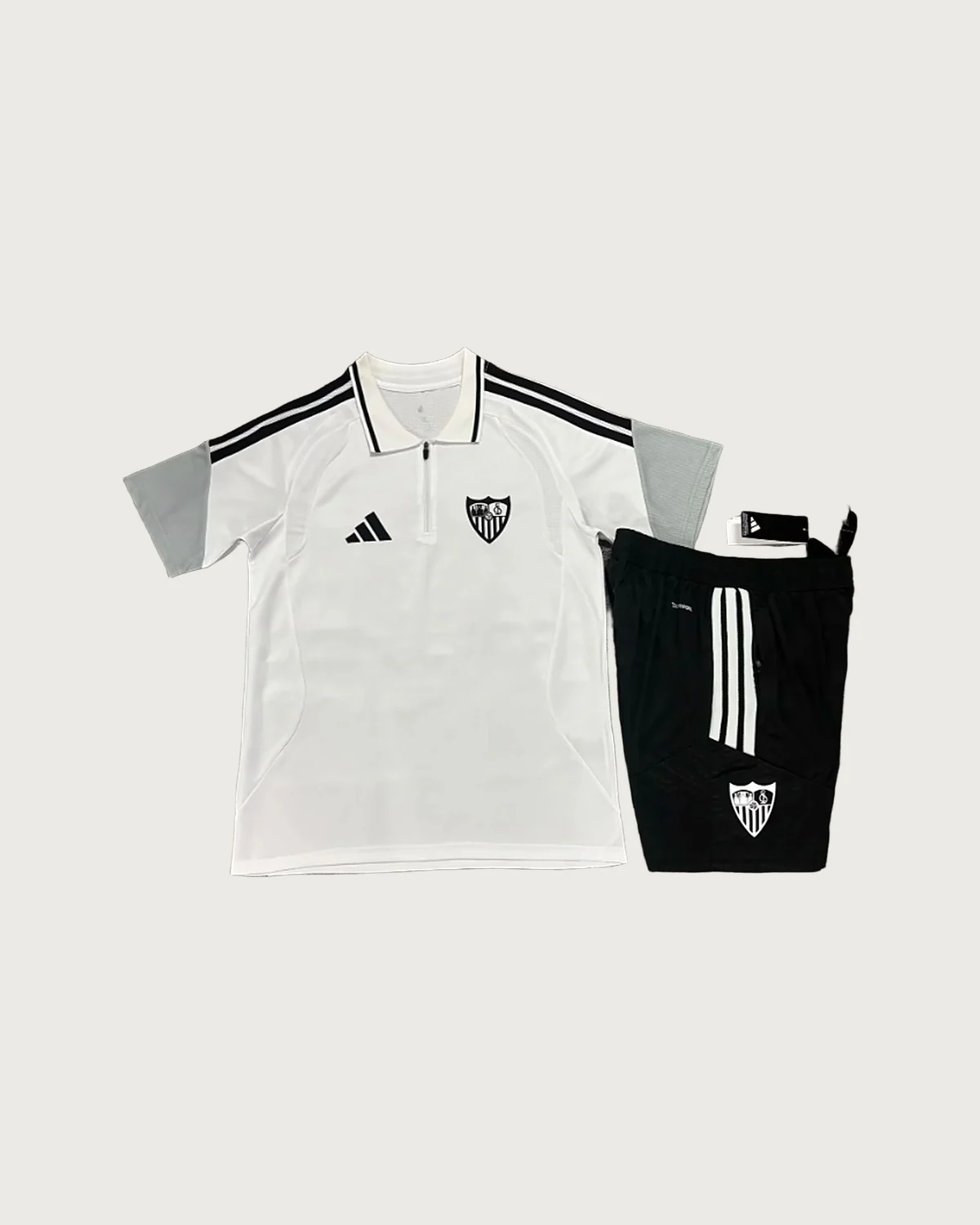 Sevilla Sevilla White Polo Set with Shorts football jersey
