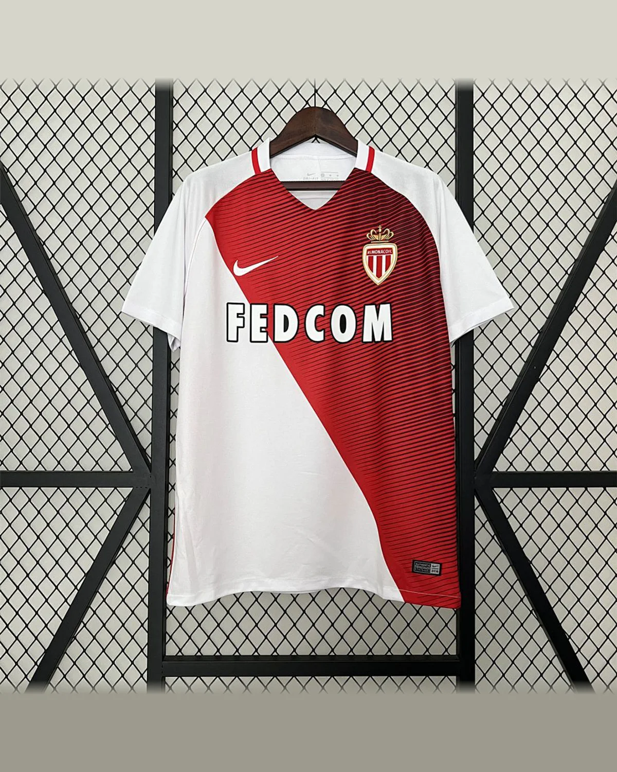 AS Monaco Retro Monaco 2016/17 Home football jersey