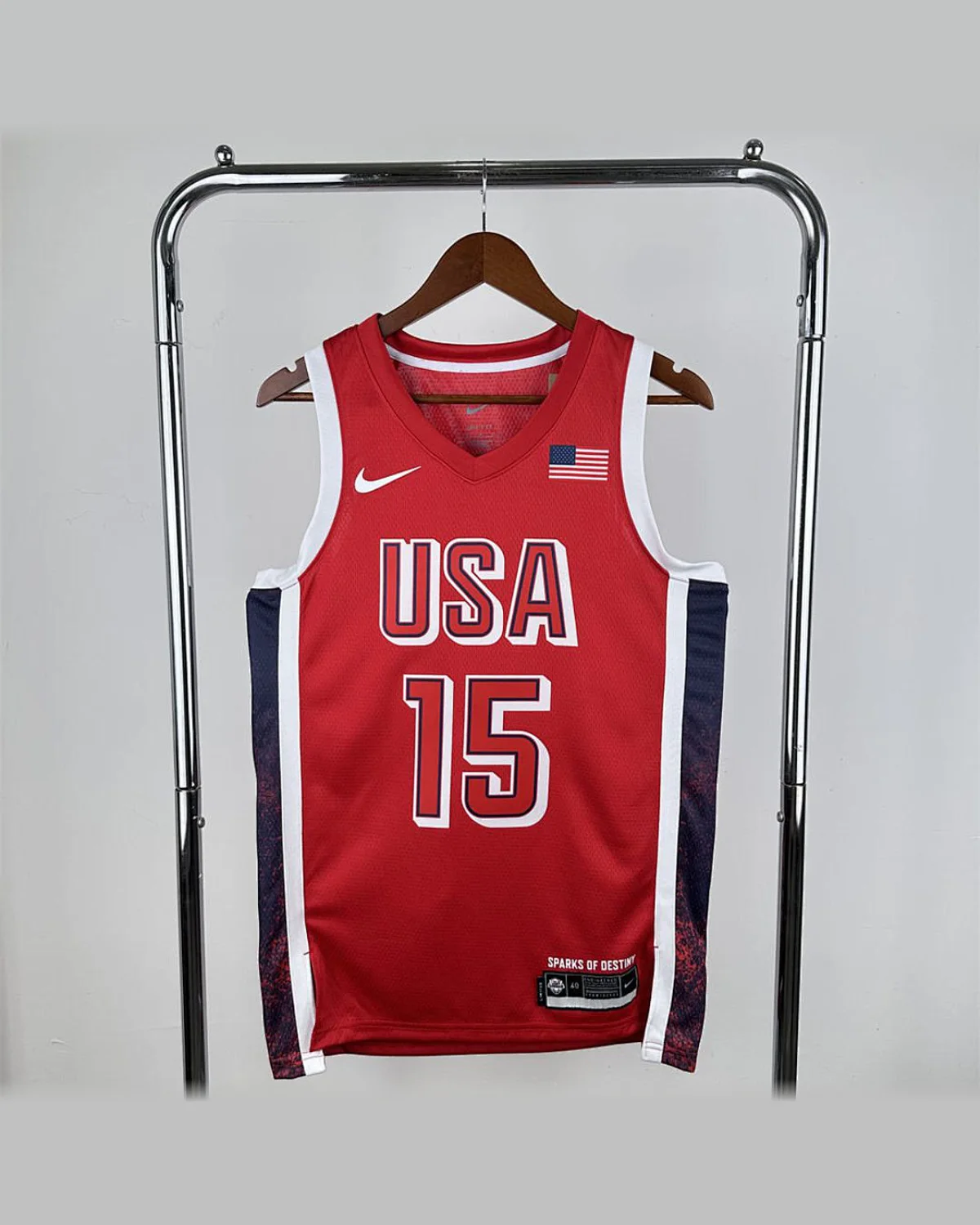 USA USA 2024 Olympic Games Red Jersey BOOKER#15 football jersey