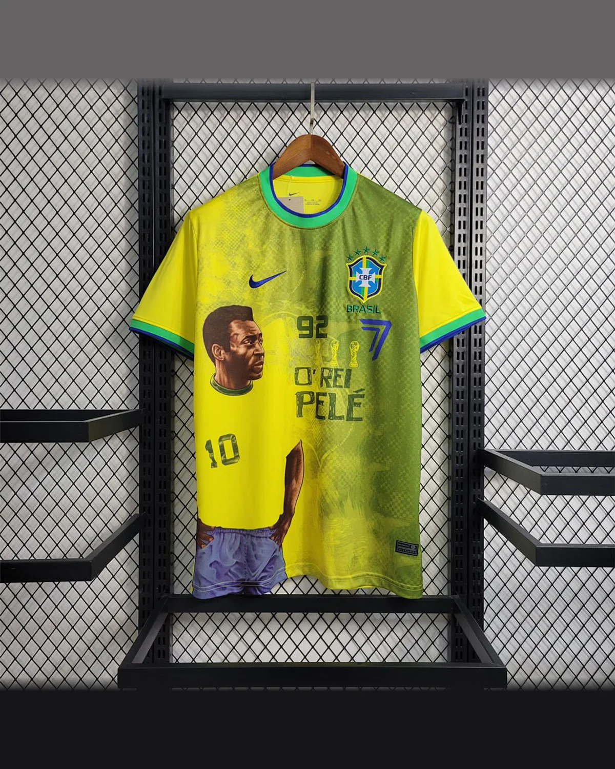 Brazil Brazil PELé Commemorative Yellow football jersey