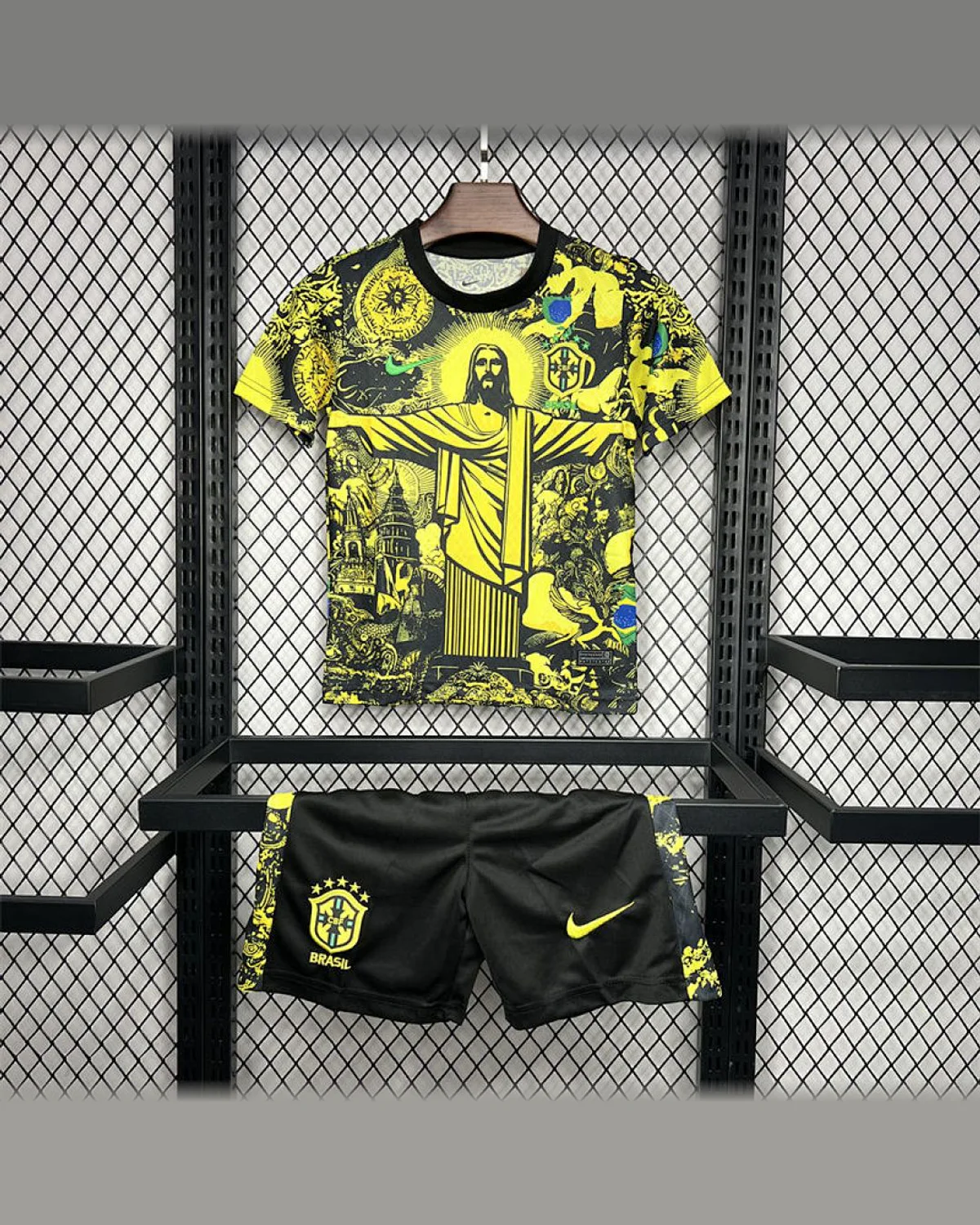 Brazil Brazil 2024/25 Special Edition Yellow Kids Kit football jersey