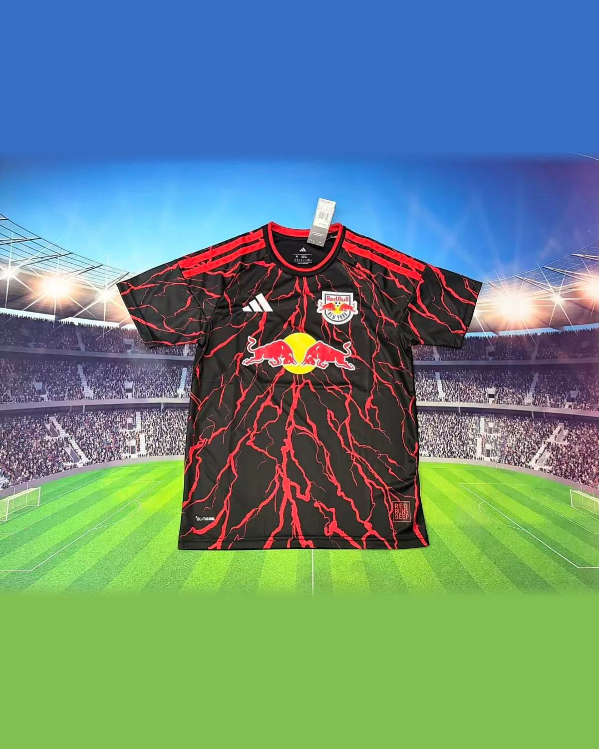 RB Leipzig RB Leipzig Home Red Lightning Adidas Jersey football jersey