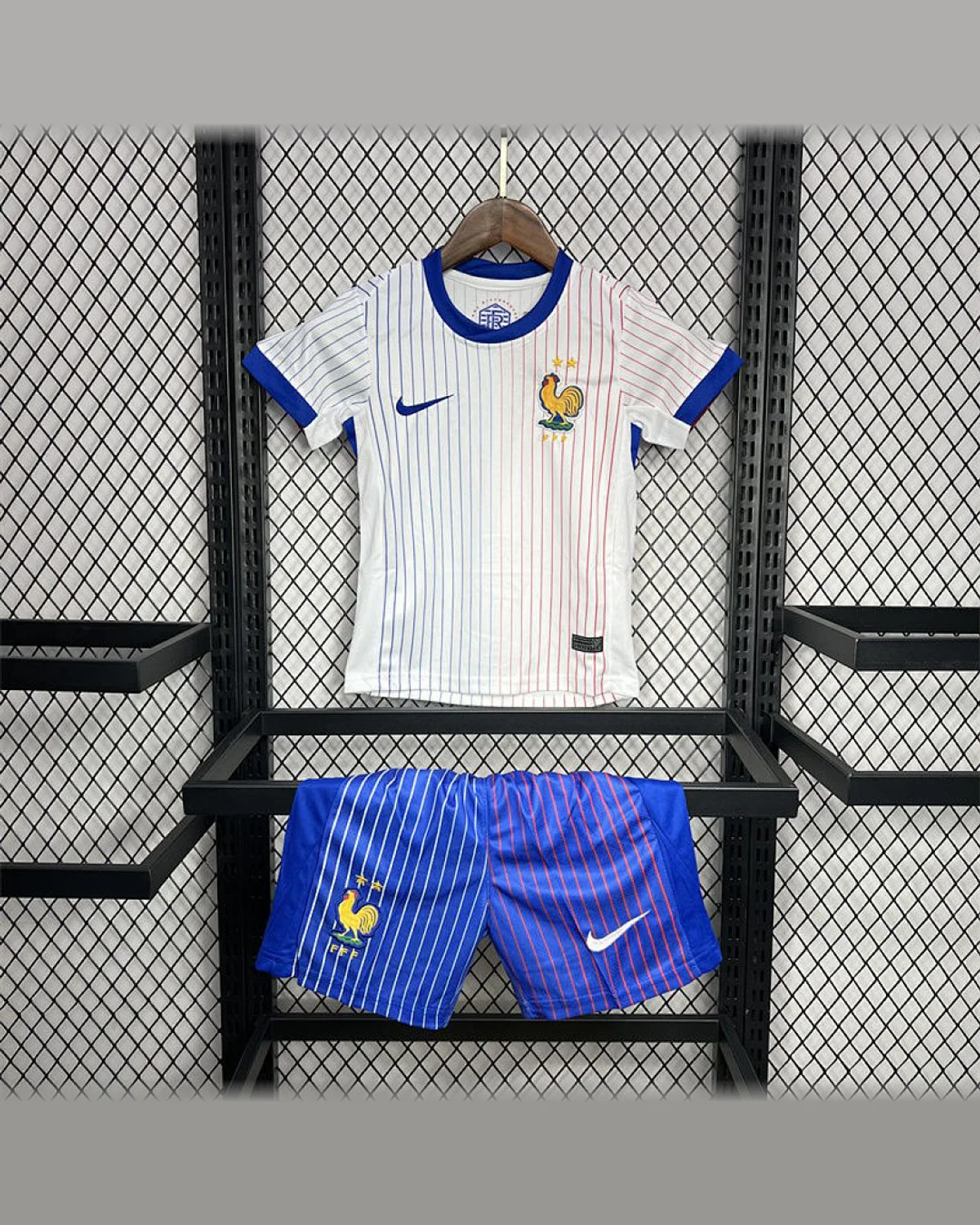 France France 2024/25 Euro Away Kids Kit football jersey