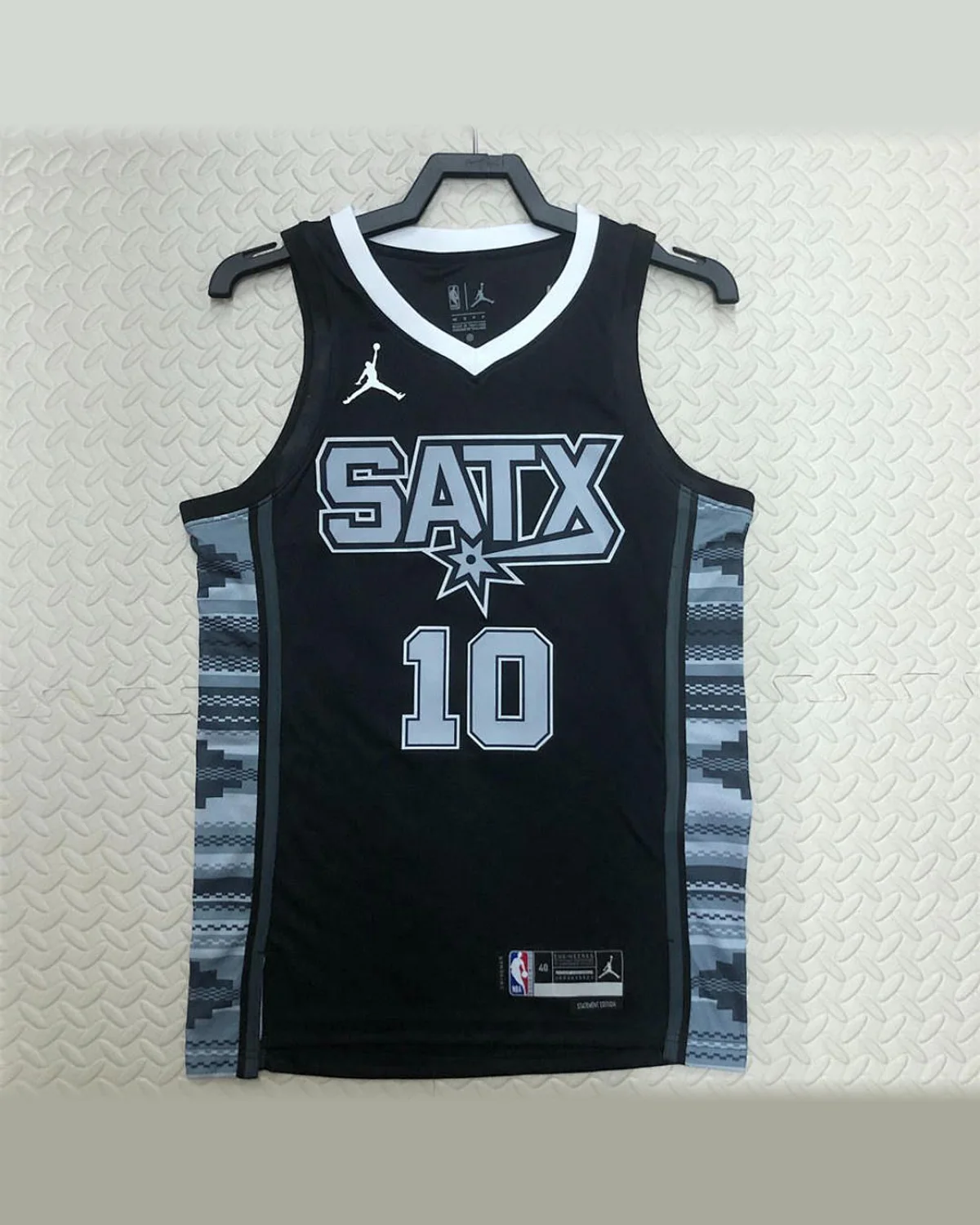 Tottenham Hotspur Tottenham Hotspur San Antonio Spurs V-Neck Black Jersey DeROZAN#10 football jersey
