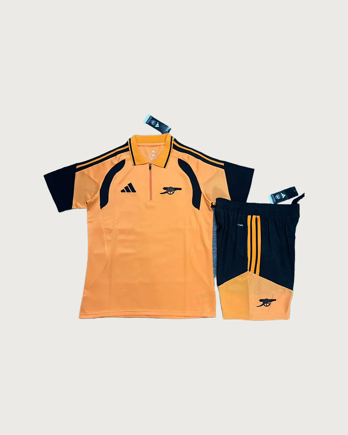 Arsenal Arsenal Orange Polo Set with Shorts football jersey