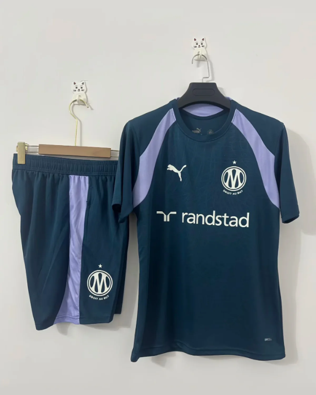 Olympique Marseille 2026/27 Marseille Peacock Blue Short-Sleeve Training Uniform football jersey