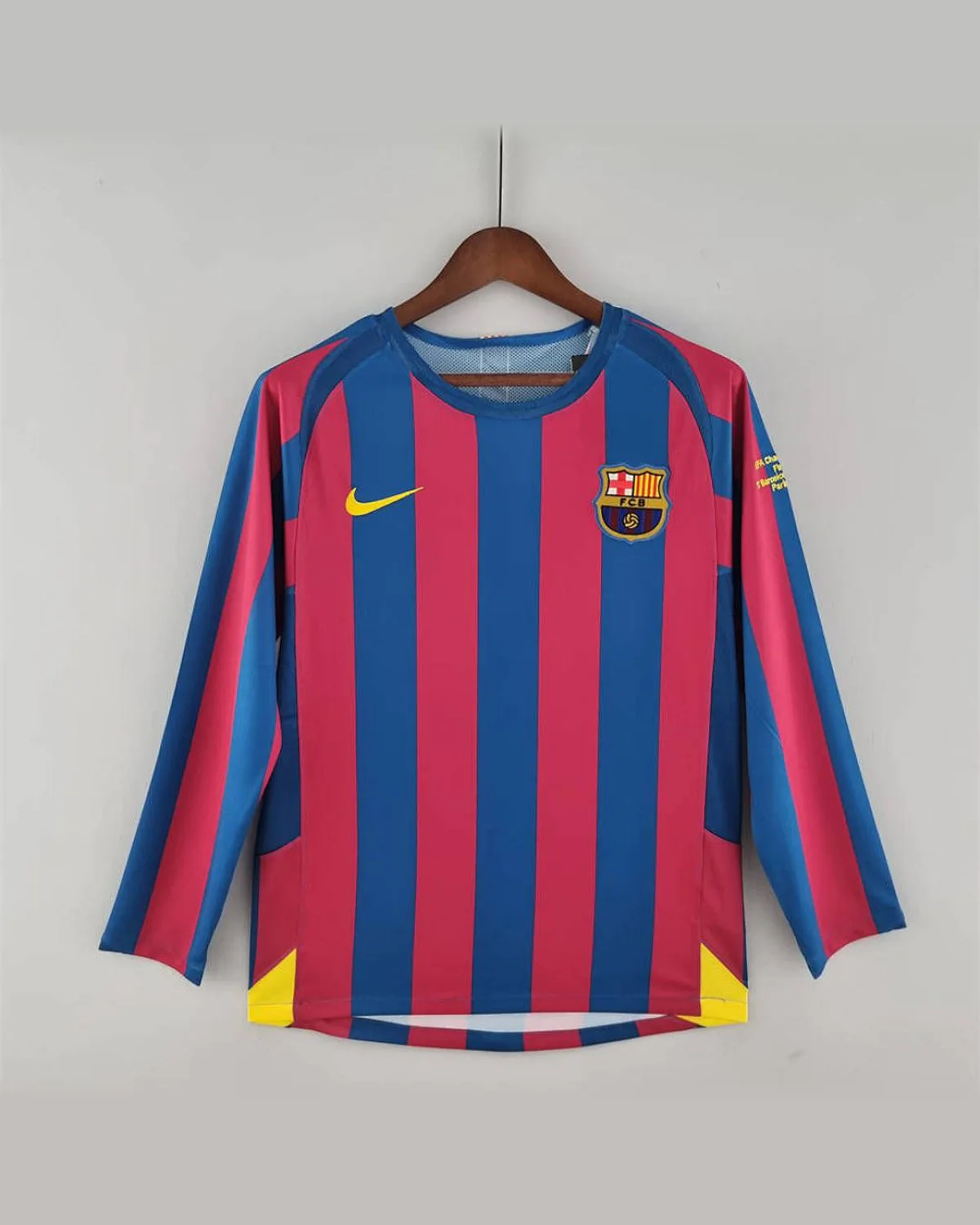 FC Barcelona Retro 05/06 Barcelona Long Sleeve Home football jersey