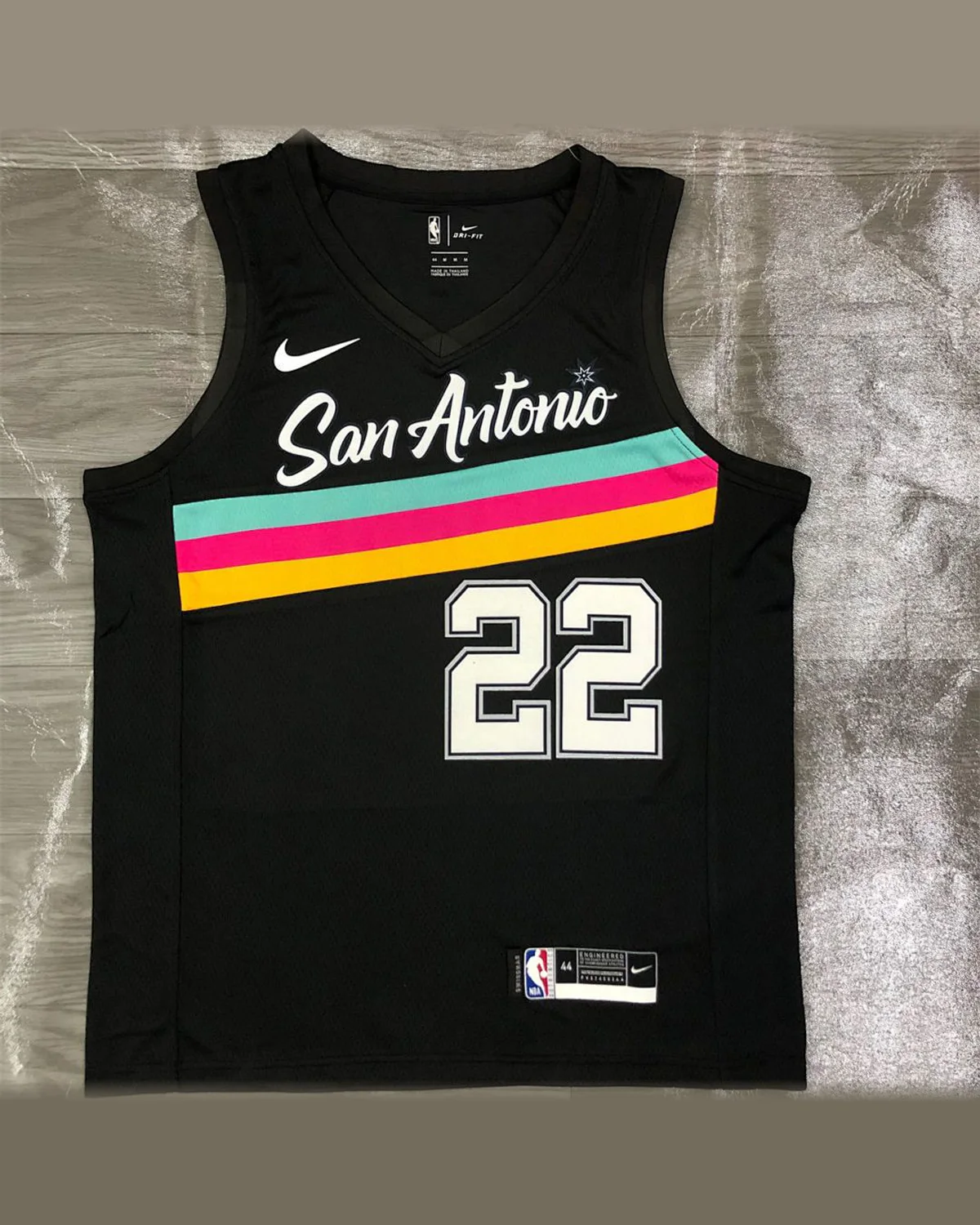 Tottenham Hotspur Tottenham Hotspur San Antonio Spurs V-Neck Black Jersey GAY#22 football jersey