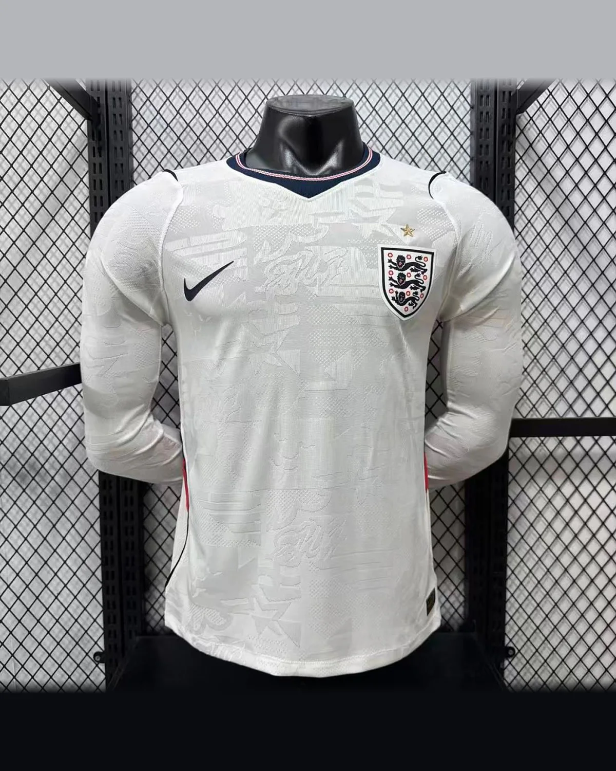 England 2026 England Home Long Sleeve - Player Version football jersey