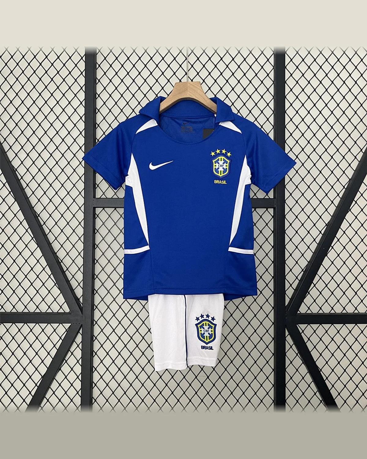 Brazil Kids 2002 Brazil Away football jersey