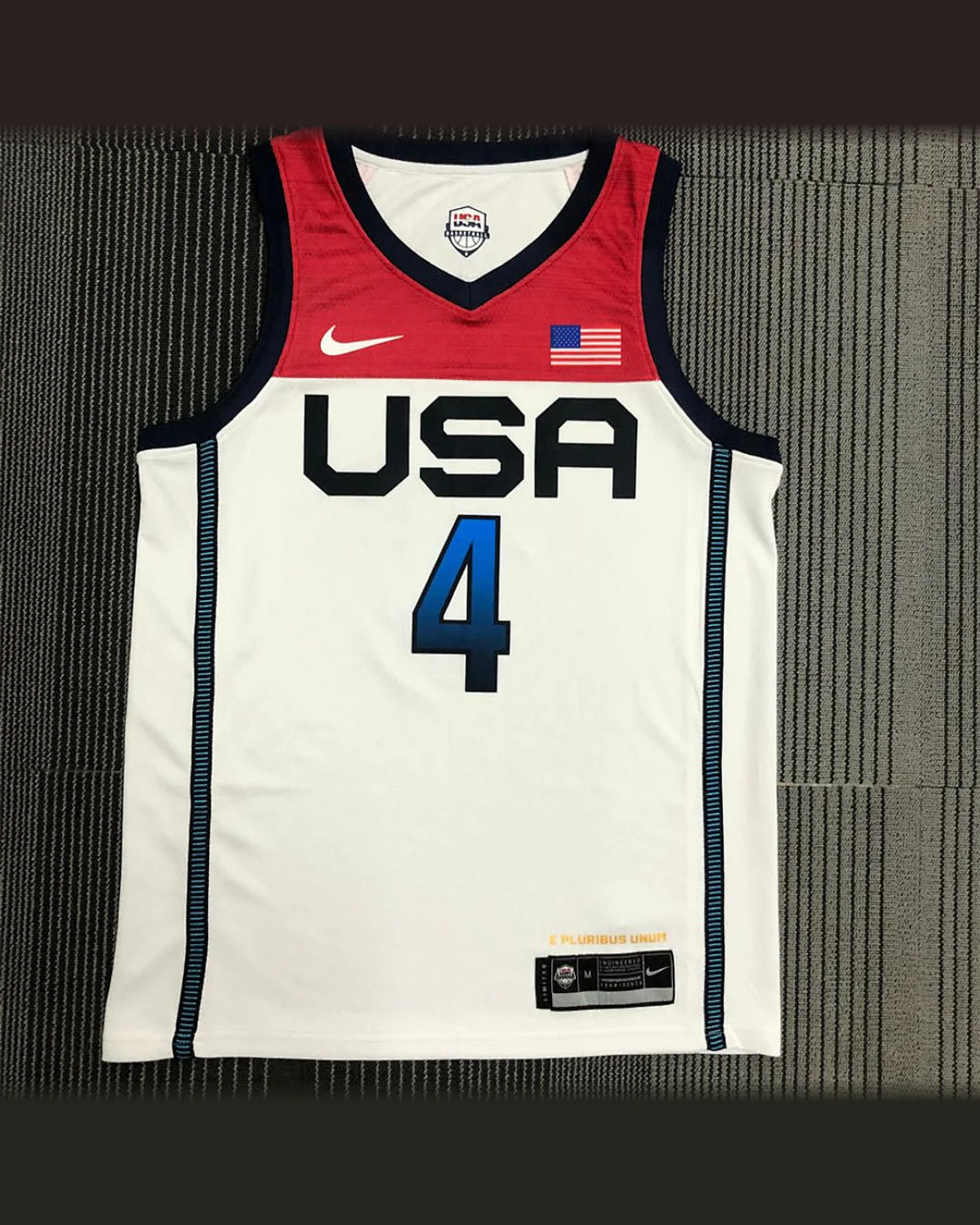 USA USA National White Jersey BEAL#4 football jersey