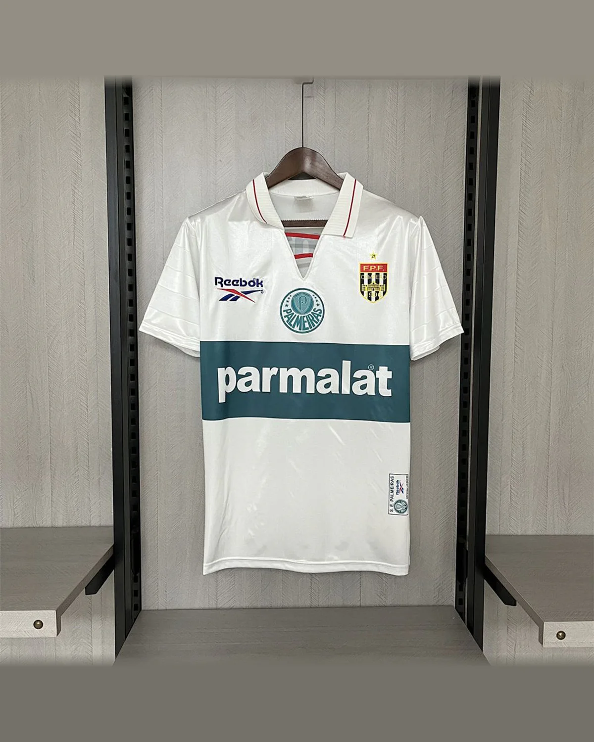 Palmeiras Retro 1997 Palmeiras White football jersey