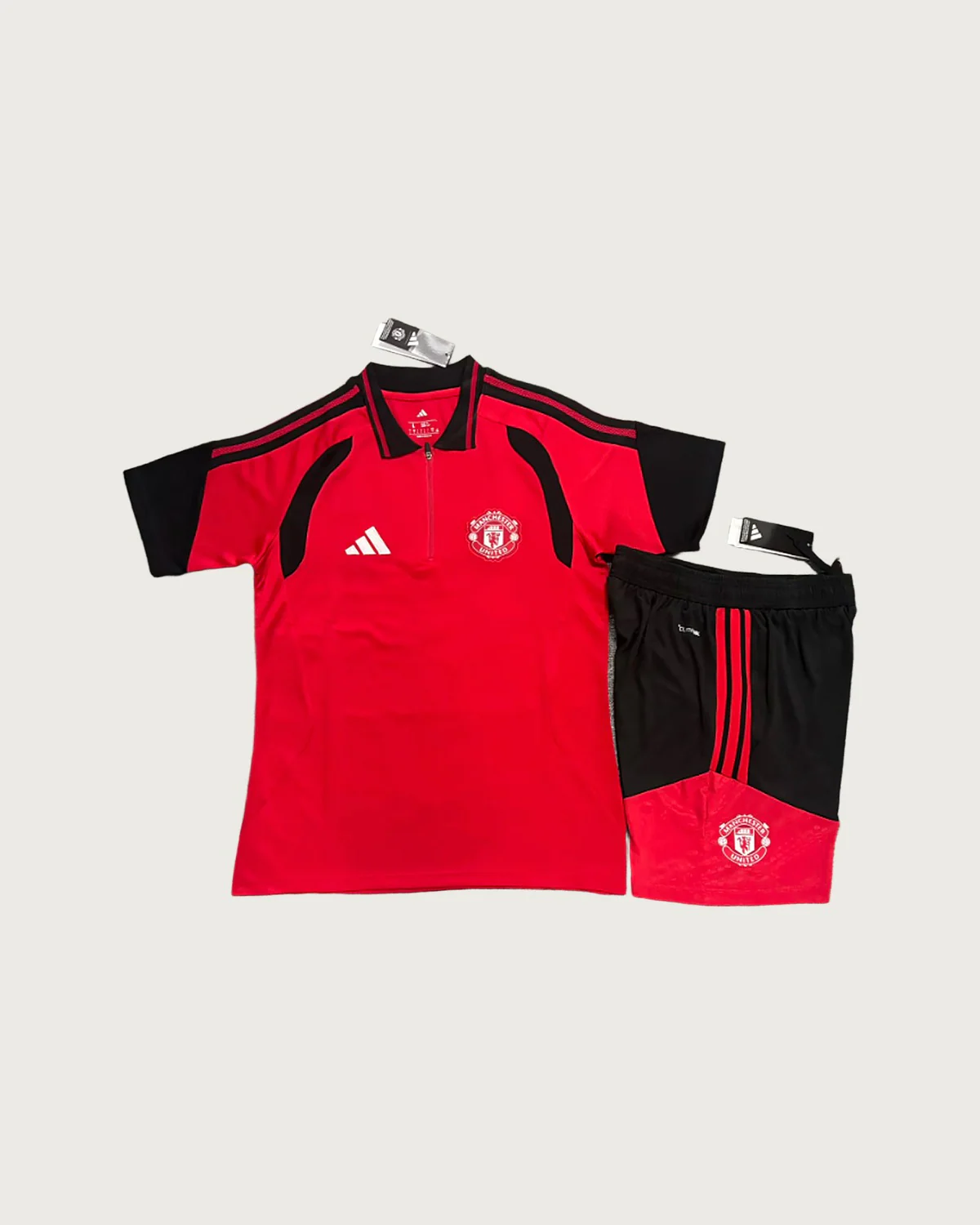 Manchester United Manchester United Red Polo Set with Shorts football jersey