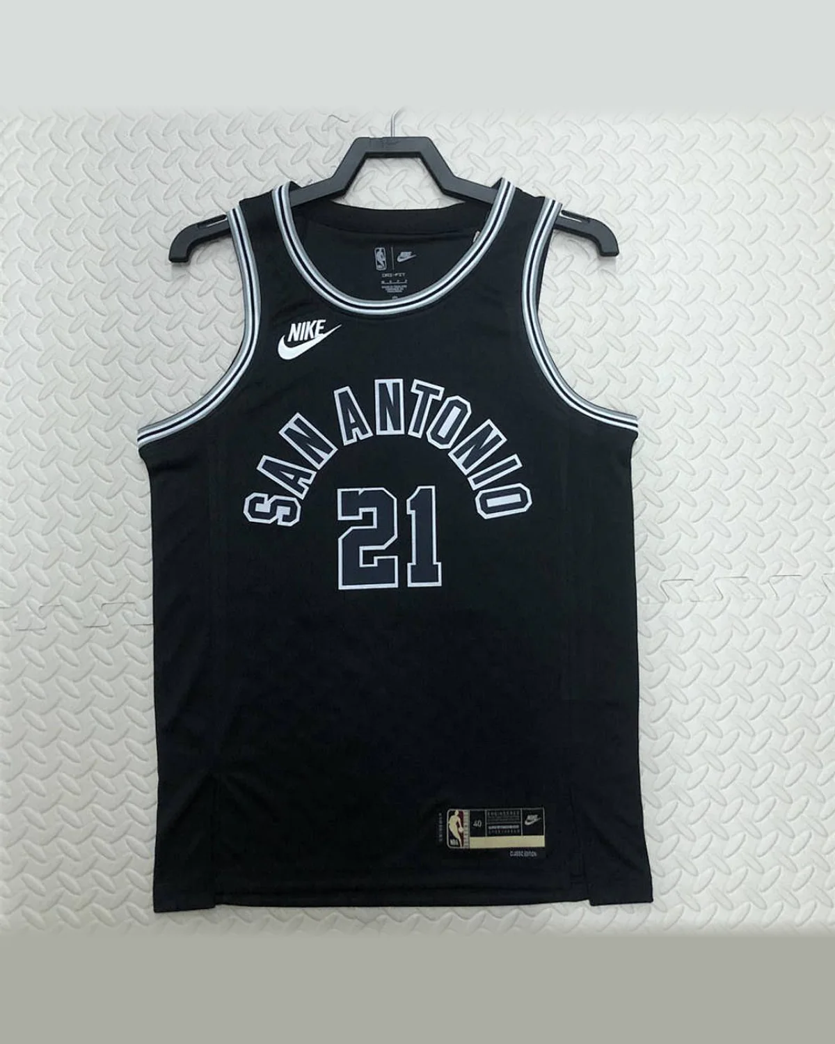 Tottenham Hotspur Tottenham Hotspur San Antonio Spurs Round Neck Black Jersey DUNCAN#21 football jersey