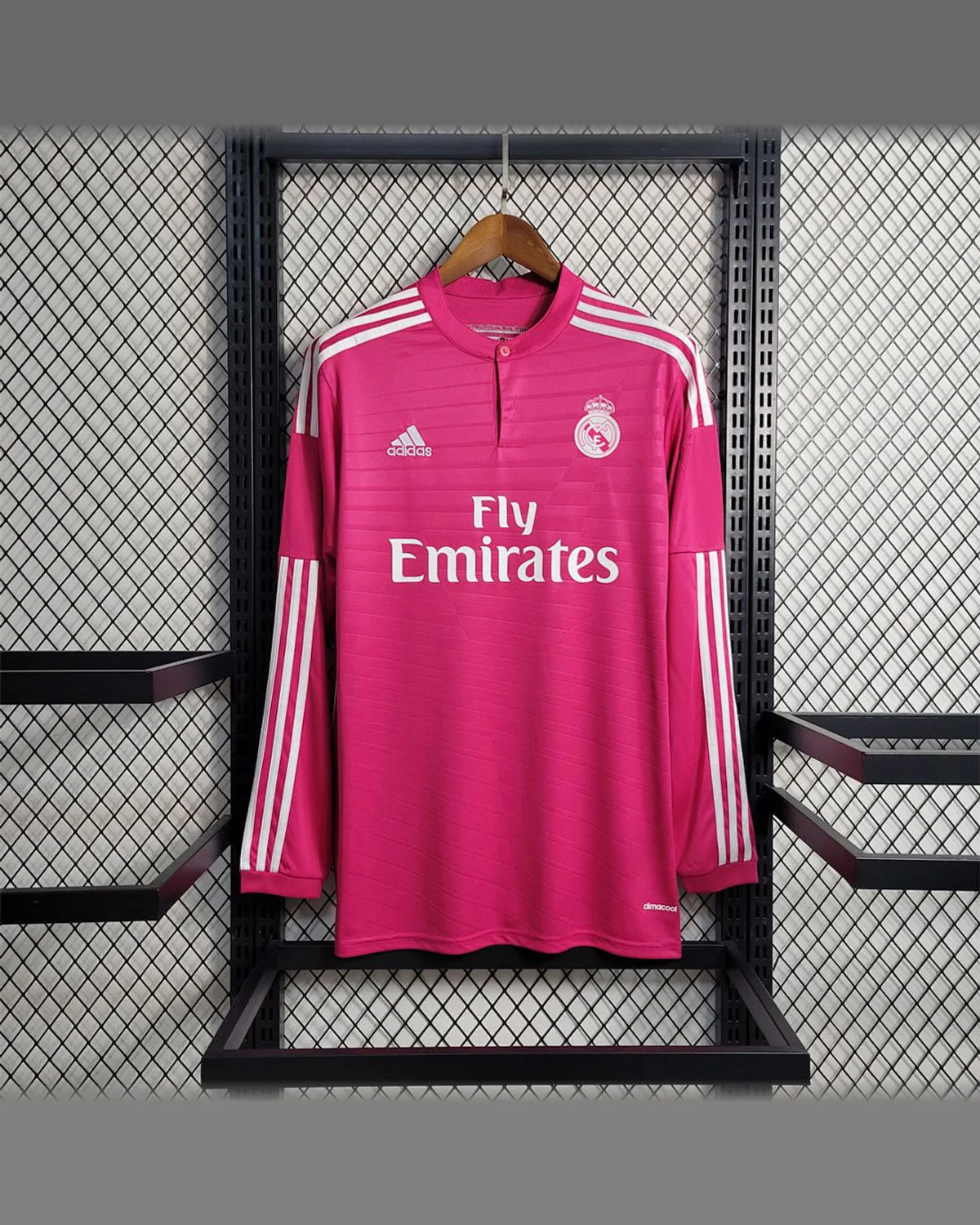 Real Madrid Retro 14/15 Long Sleeve Real Madrid Away football jersey