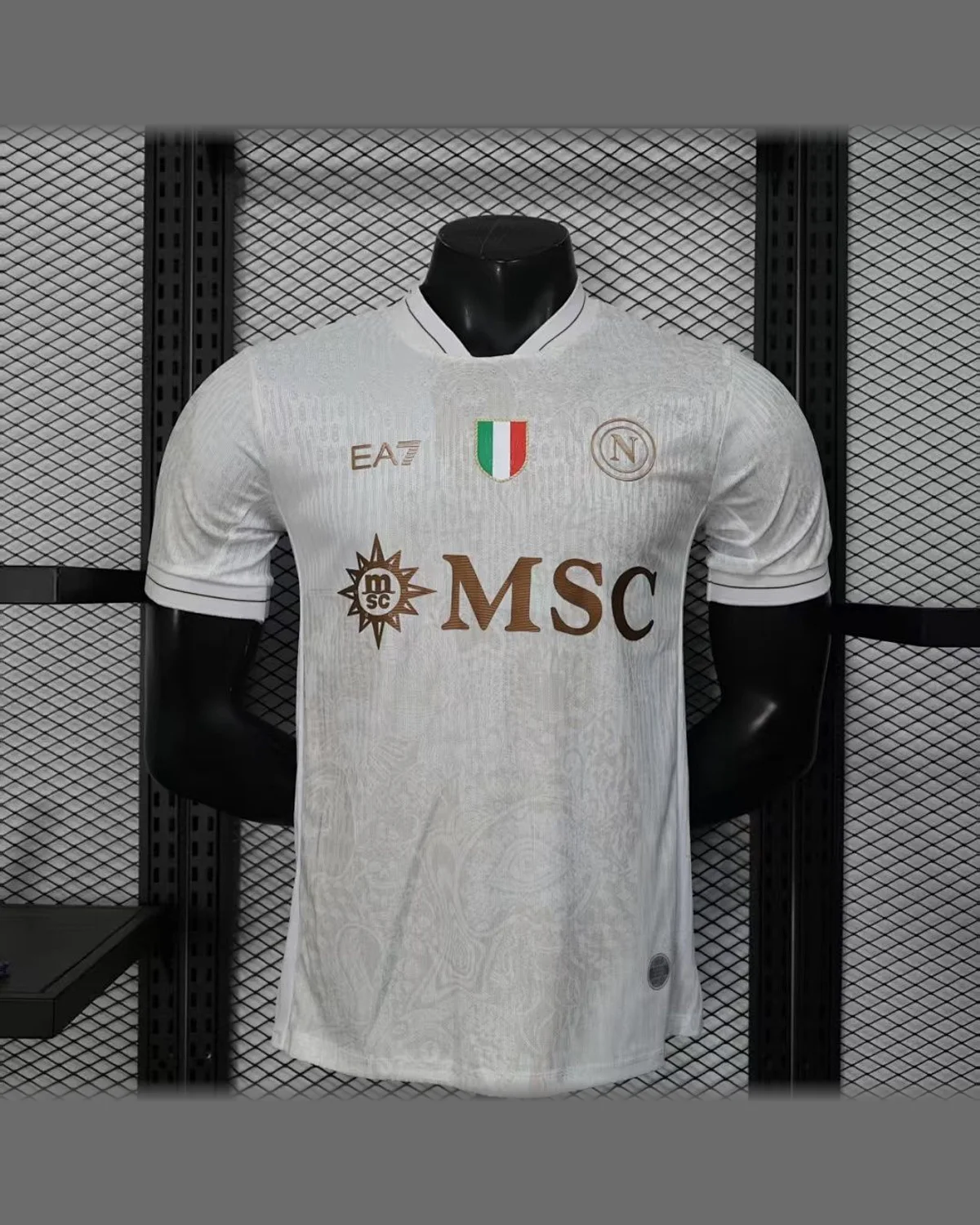 SSC Napoli Napoli 2025/26 White Jersey - Player Version football jersey