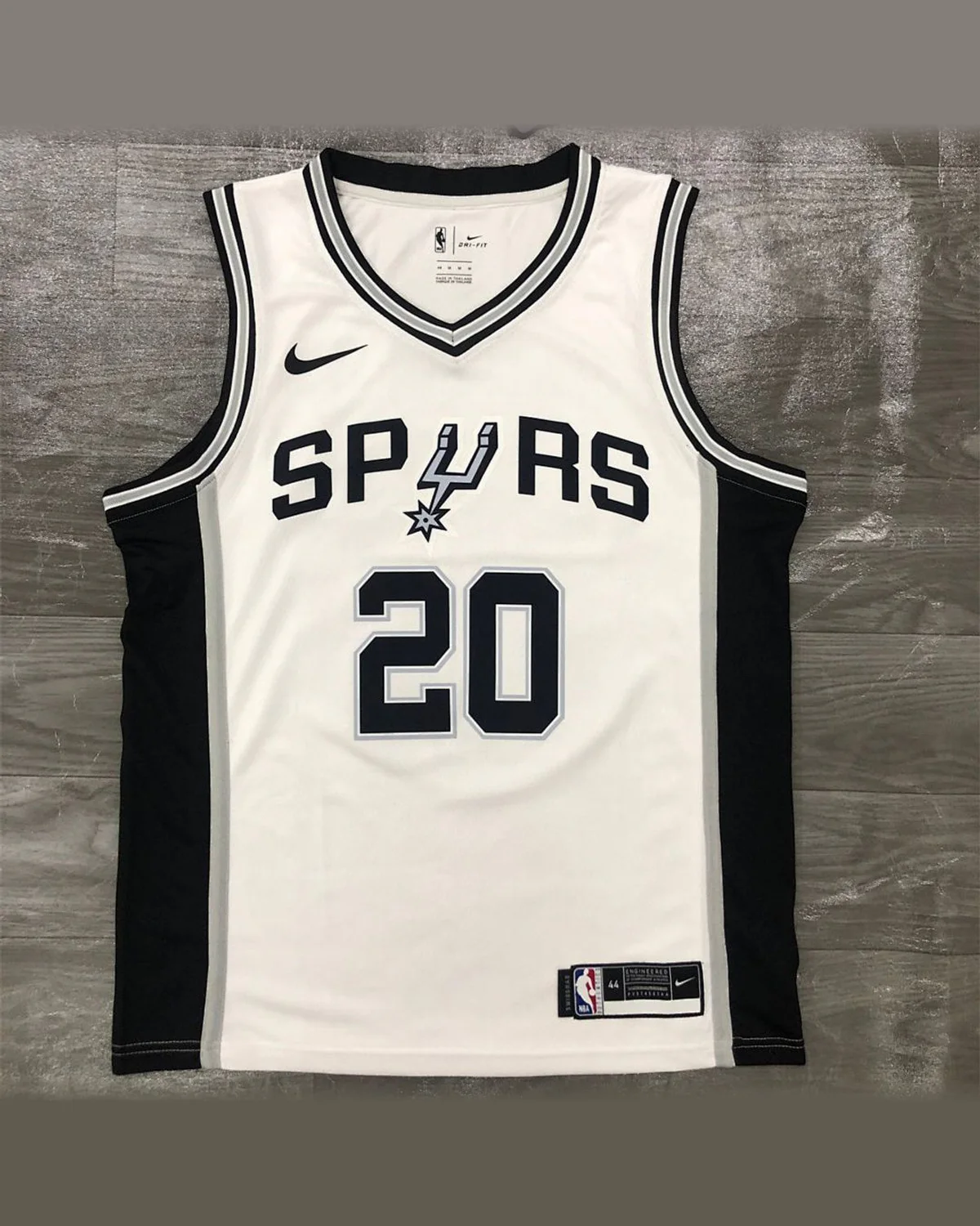 Tottenham Hotspur Tottenham Hotspur San Antonio Spurs V-Neck White Jersey GINOBILI#20 football jersey