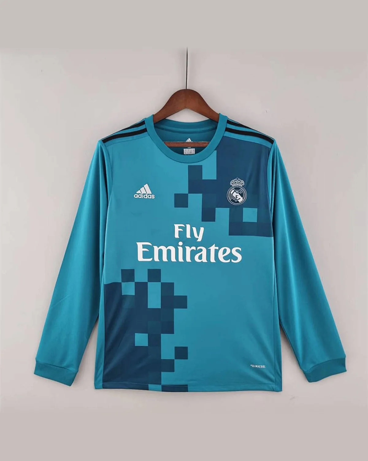 Real Madrid Retro 17/18 Real Madrid Long Sleeve Third Away football jersey