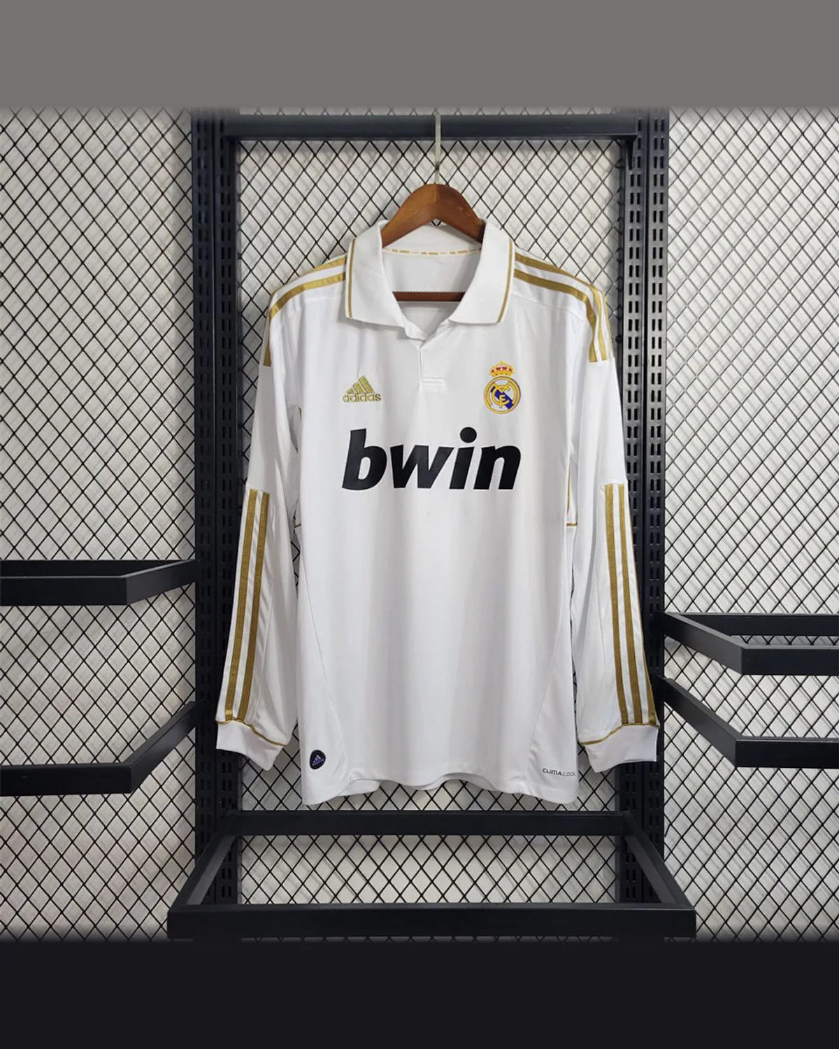 Real Madrid Retro 11/12 Real Madrid Long Sleeve Home football jersey