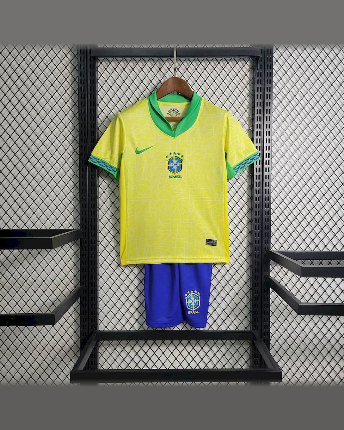 Brazil Brazil 2024/25 Home Kids Kit football jersey