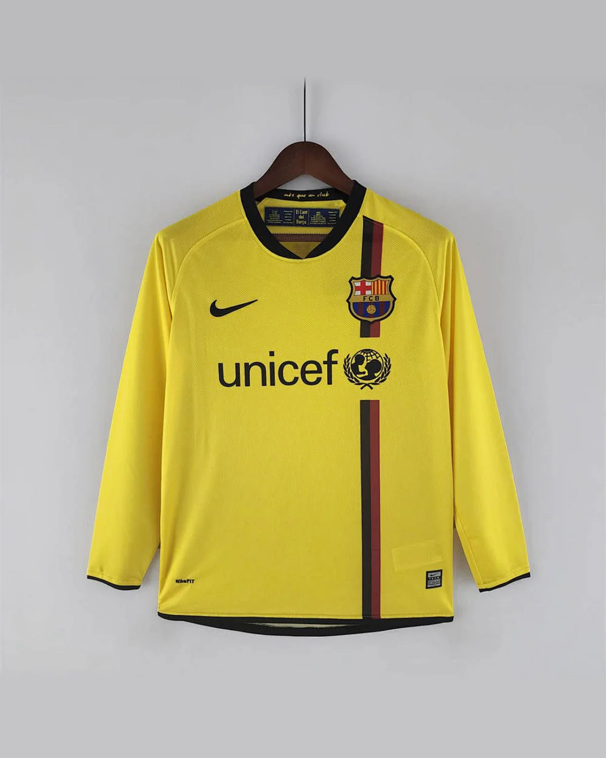 FC Barcelona Retro 08/09 Long Sleeve Barcelona Away football jersey