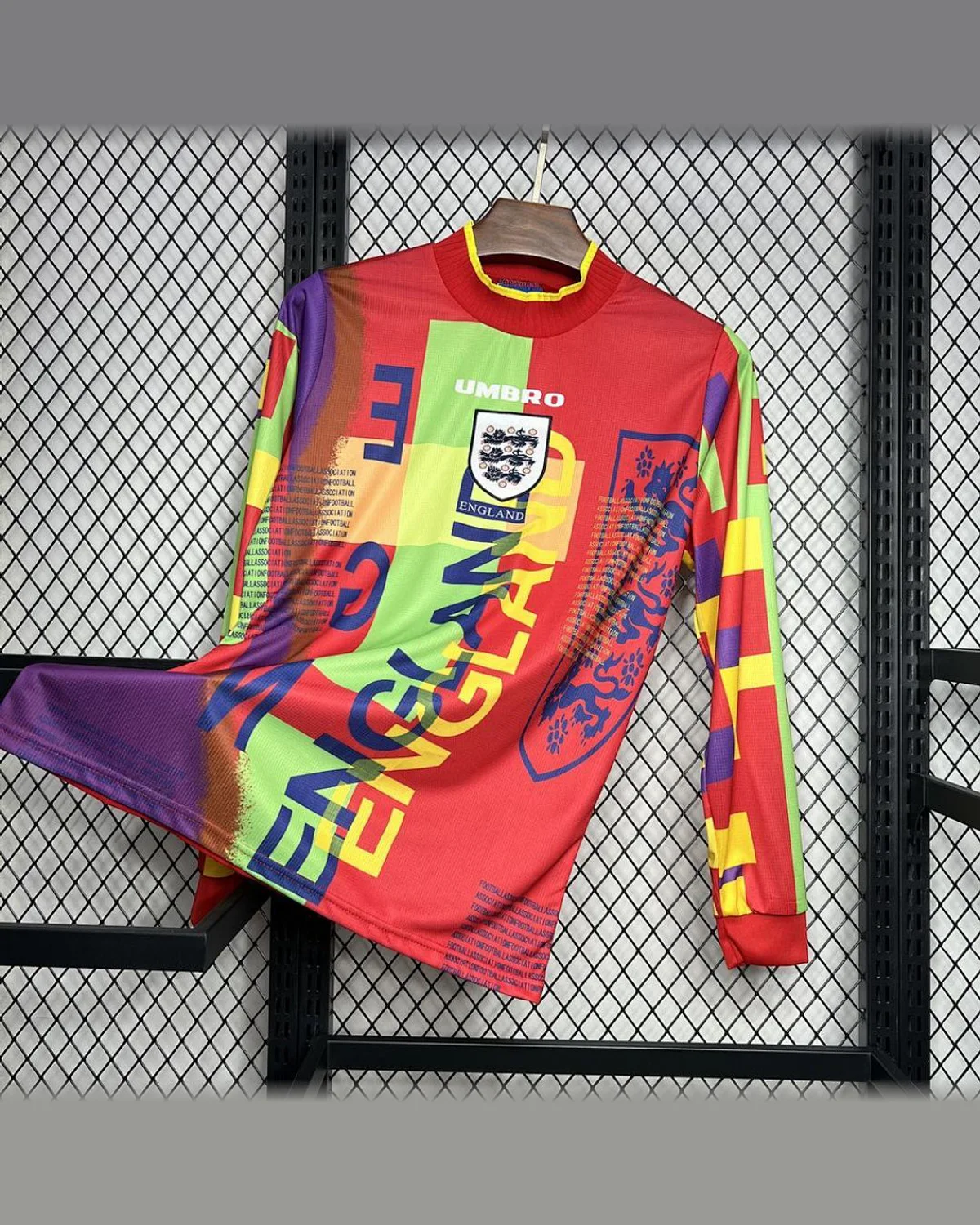 England England 1995/96 Goalkeeper Long Retro Jersey football jersey
