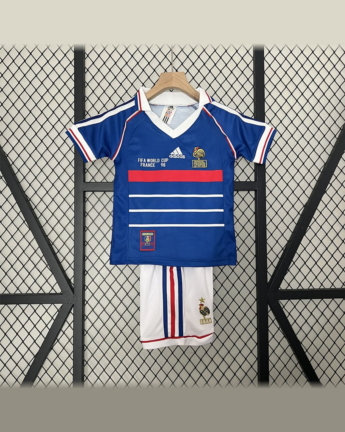 France Retro 1998 Kids France Home football jersey