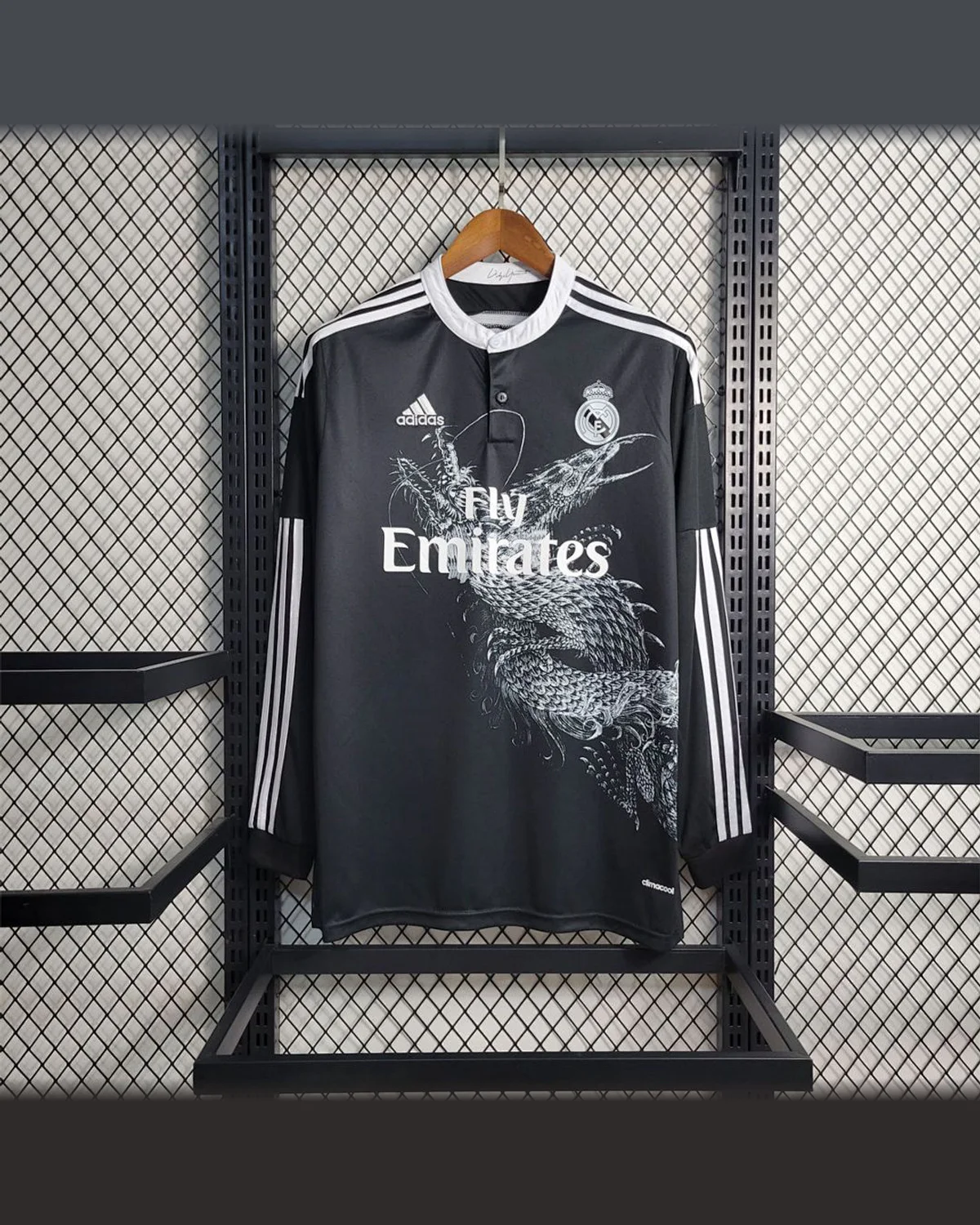 Real Madrid Retro 14/15 Long Sleeve Real Madrid Third Away football jersey