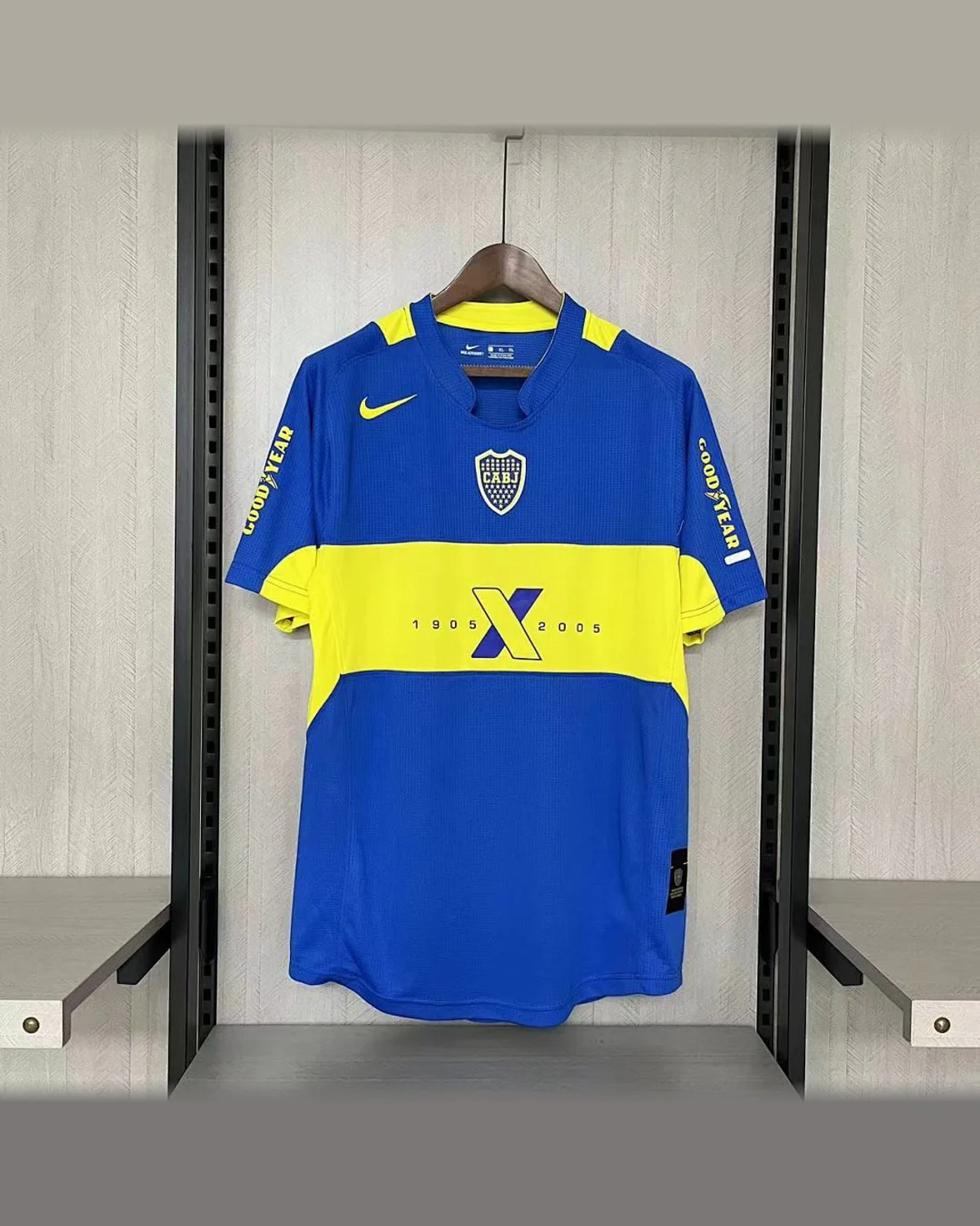 Boca Juniors Retro 2005 Boca Juniors Home Kids football jersey