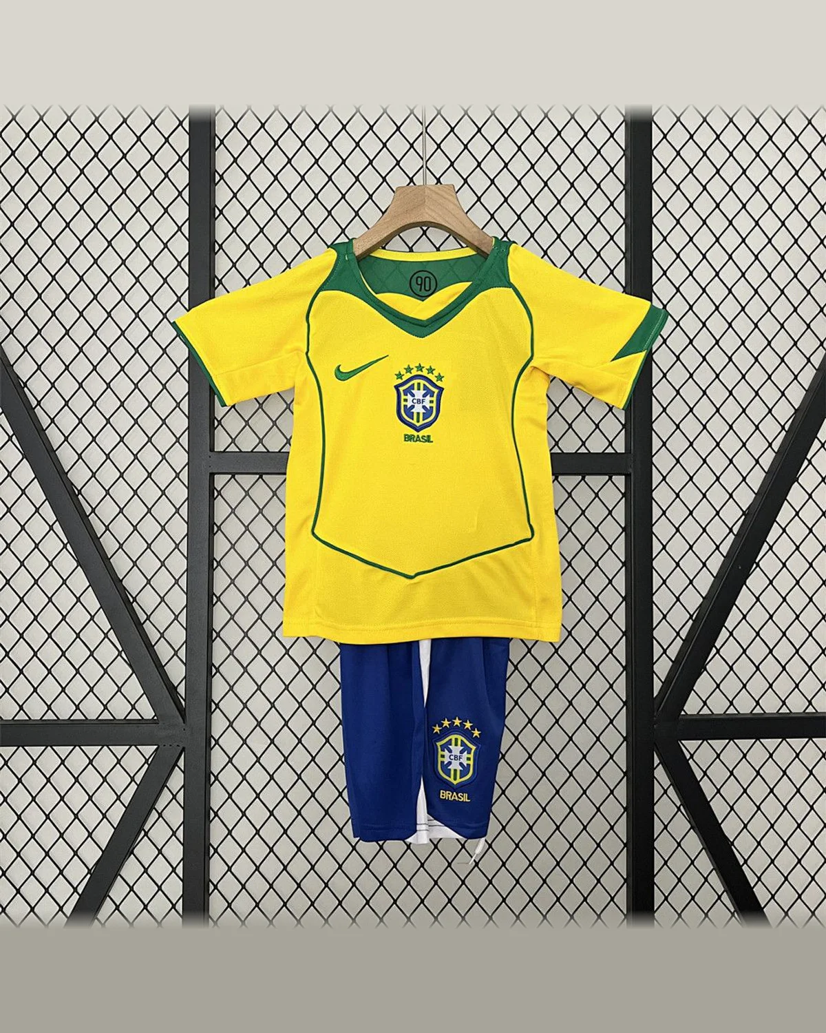 Brazil Kids 2004 Brazil Home football jersey