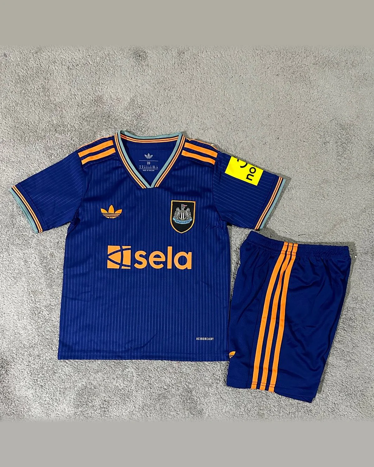 Newcastle United 2025/26 Newcastle United Away Kit Kids football jersey