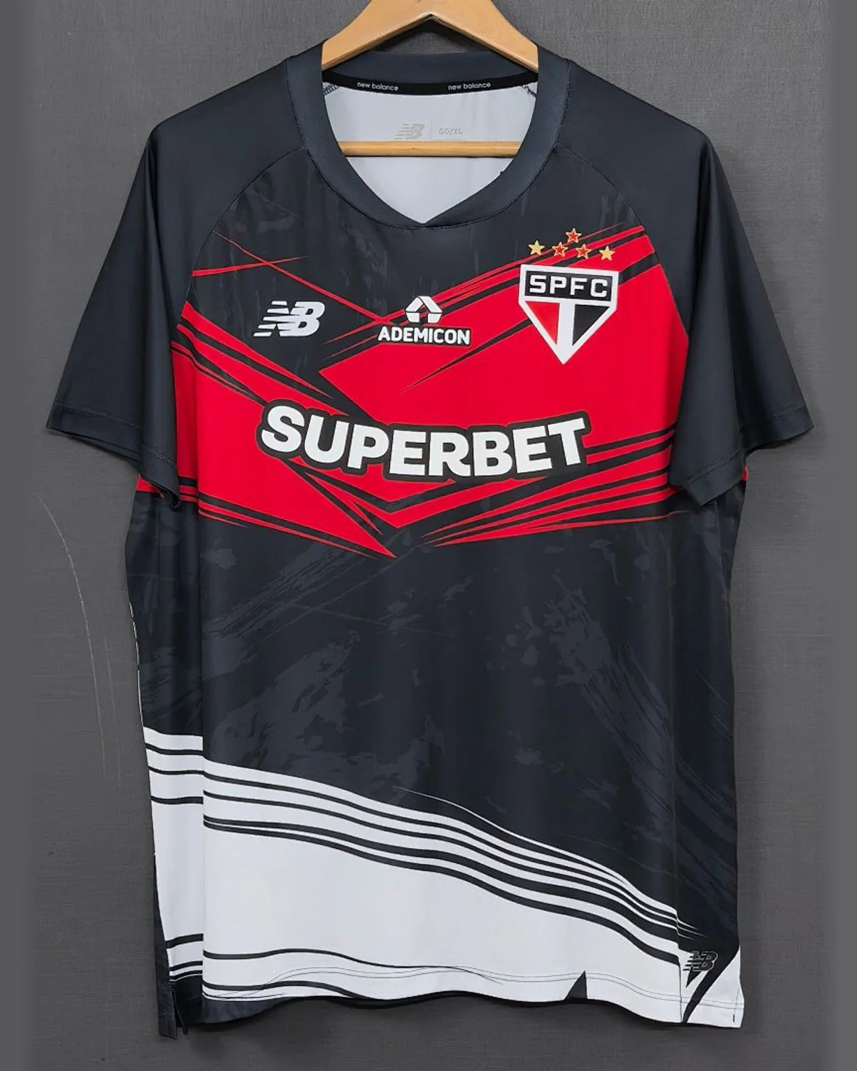 São Paulo 2025/26 São Paulo Black Training Uniform football jersey