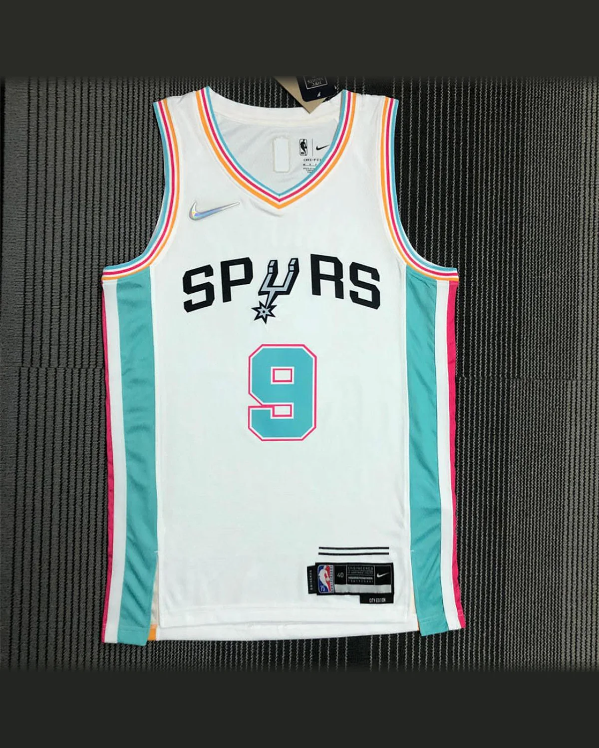 Tottenham Hotspur Tottenham Hotspur San Antonio Spurs V-Neck White 75th Anniversary Jersey PARKER#9 football jersey