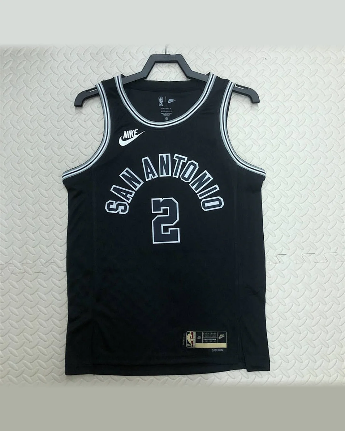 Tottenham Hotspur Tottenham Hotspur San Antonio Spurs Round Neck Black Jersey LEONARD#2 football jersey