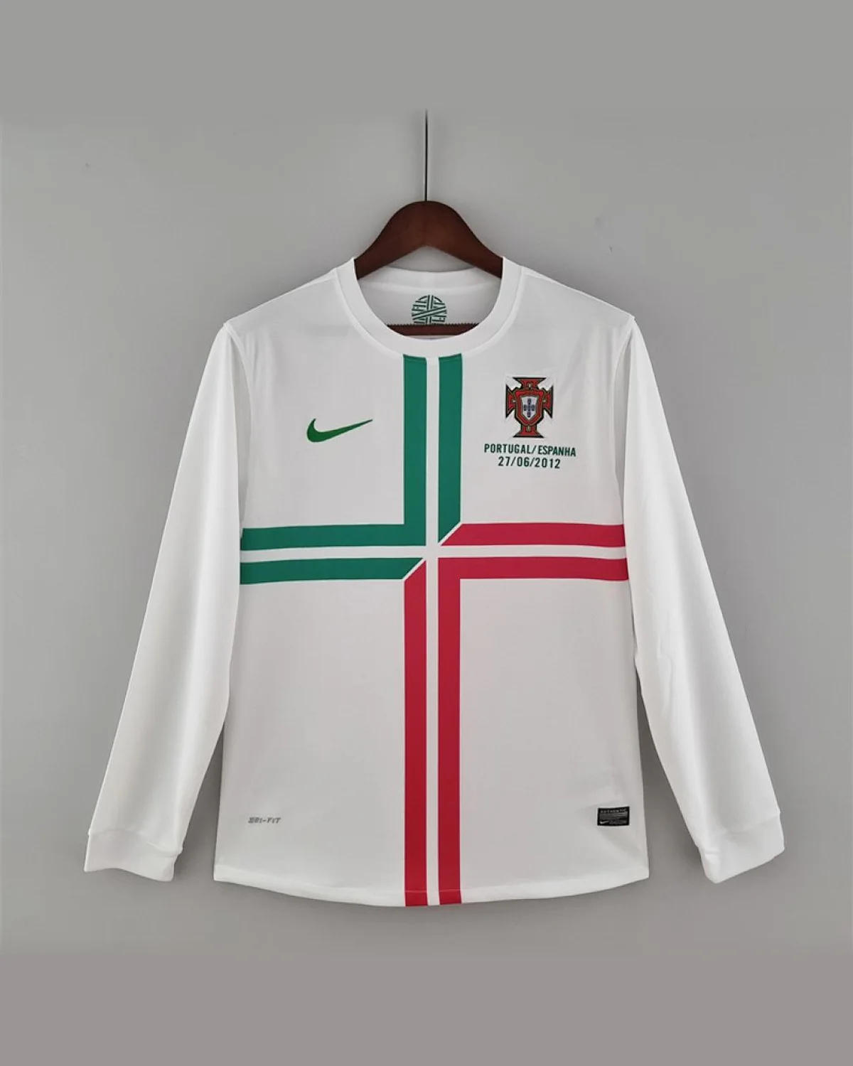 Portugal Retro 2012 Portugal Long Sleeve Away football jersey
