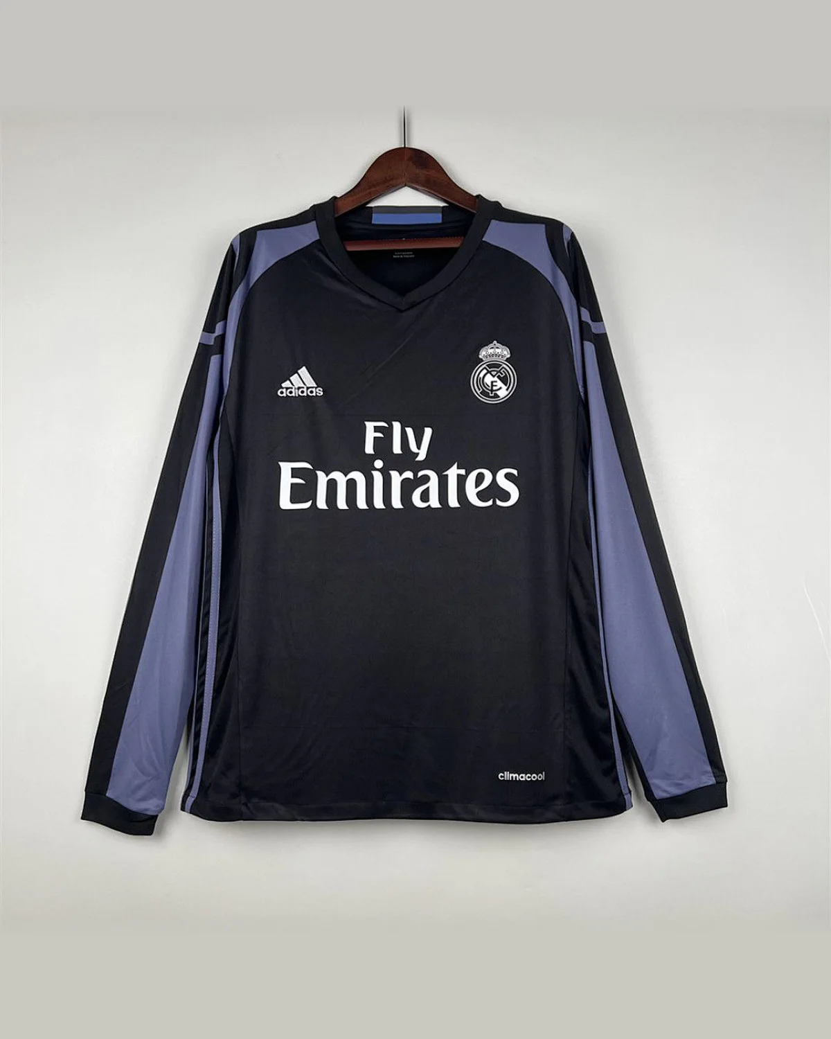 Real Madrid Retro 16/17 Long Sleeve Real Madrid Third Away football jersey