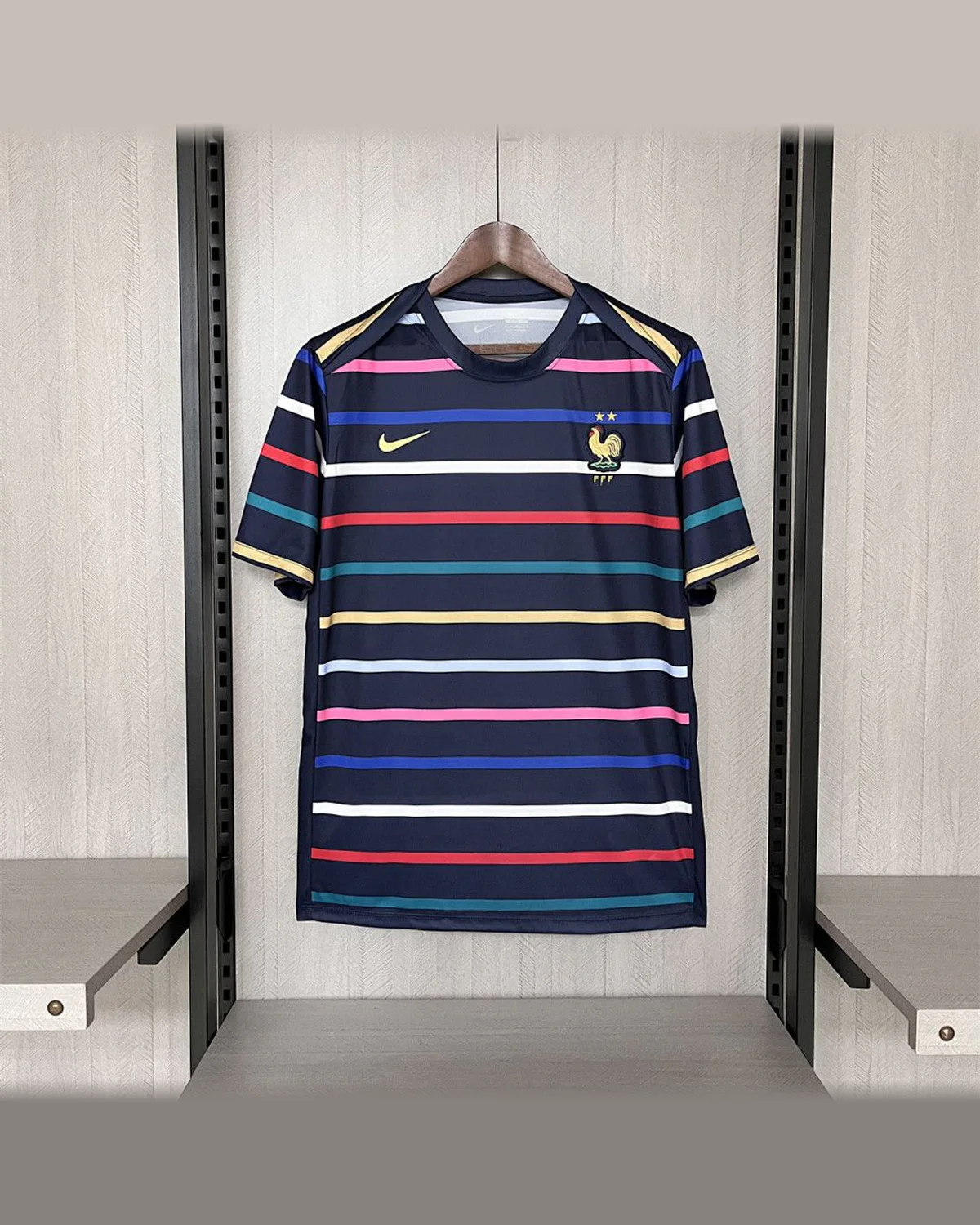 France France 2024/25 Euro Pre-match training uniform Jersey football jersey