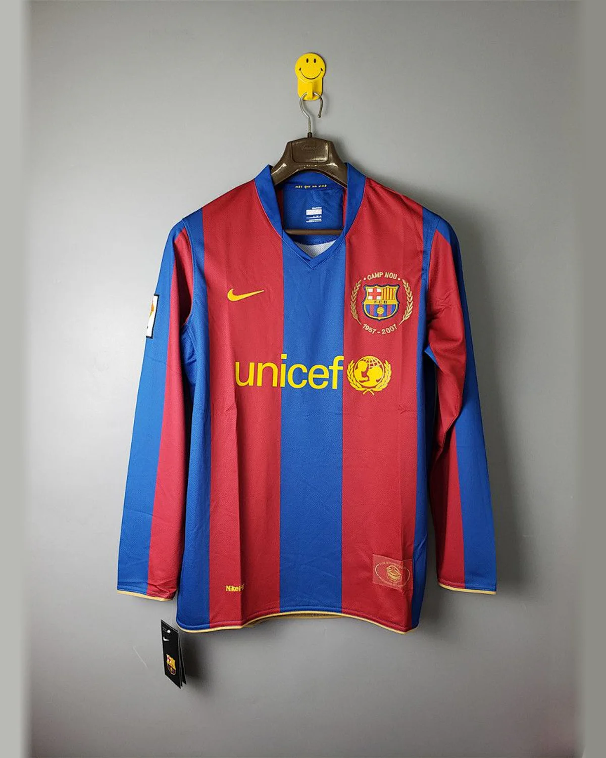 FC Barcelona Retro 07/08 Barcelona Long Sleeves Home football jersey